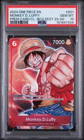 ルフィBANDAI CARD GAMES Fest23-24 PSA10 2024 One Piece Premium Card Collection -bandai Card Games Fest 23