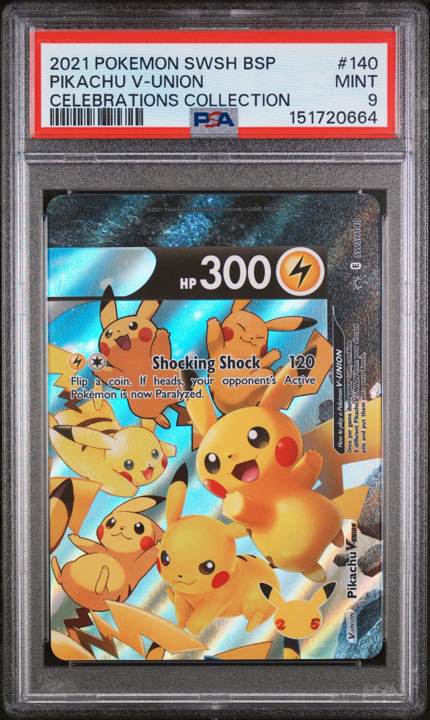 ピカチュウVUNION psa10 psa9 psa8 PSA 10 Pikachu V-Union 25th Anniversary 2021 SEQ Set Pokemon Card