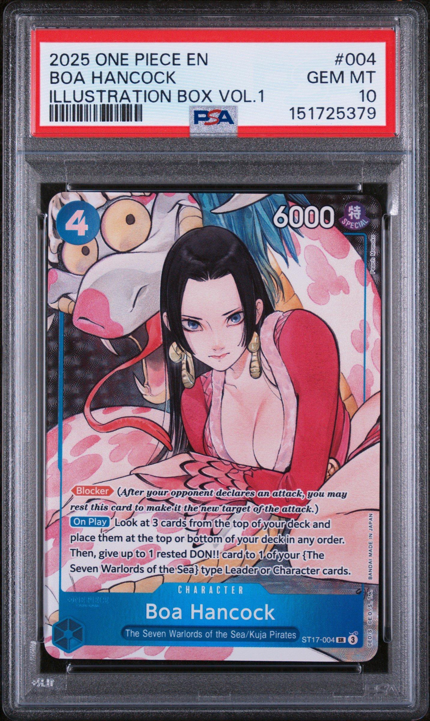 2025 One Piece Promos 004 Boa Hancock Illustration Box Vol.1 PSA