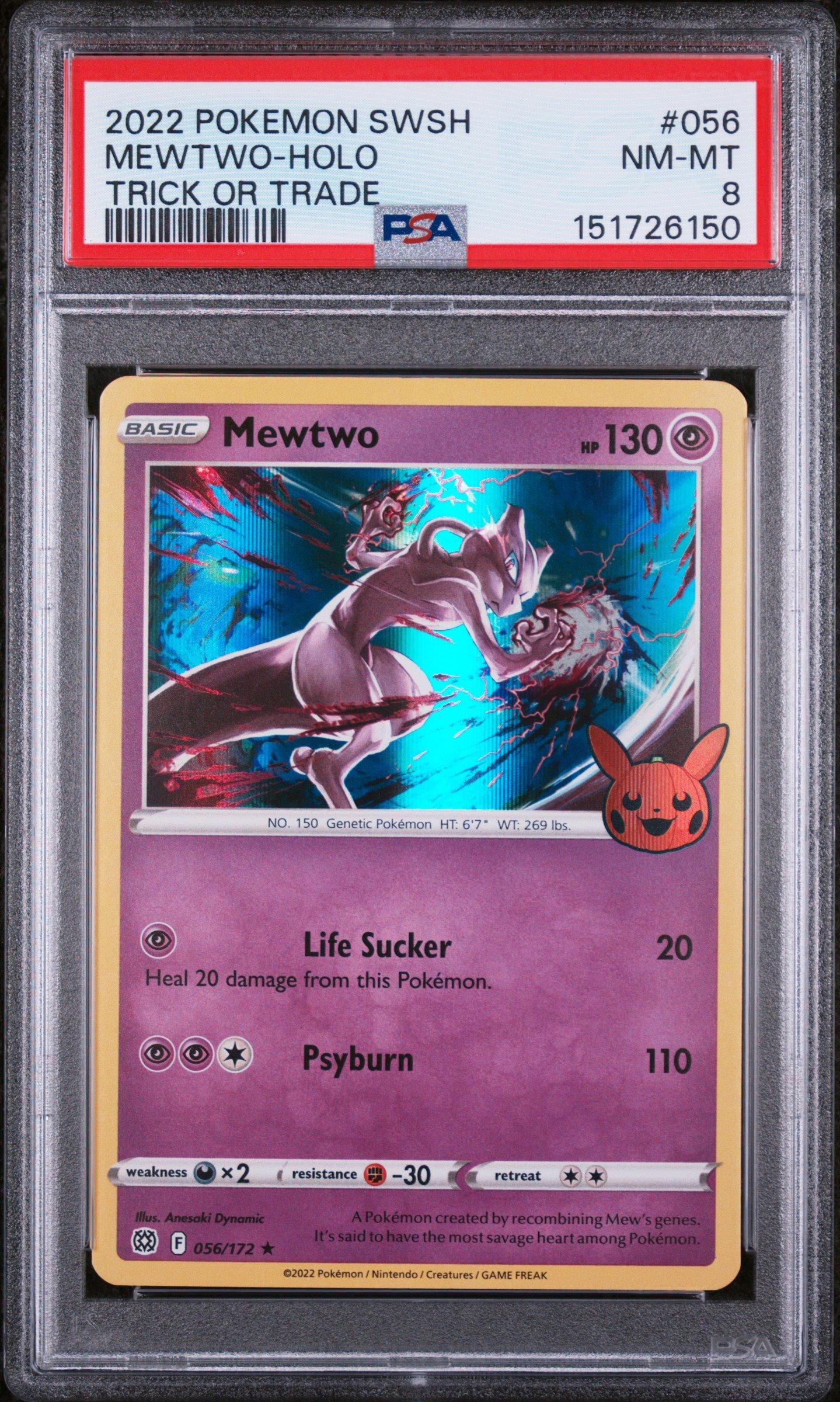 mewtwo pokemon card 056/172 401 Games Canada - - - Alternate Holo Psychic Psychic Life Sucker (20) Heal 20 damage from this Pokmon Mewtwo Holo 056/172 Pokemon Trick