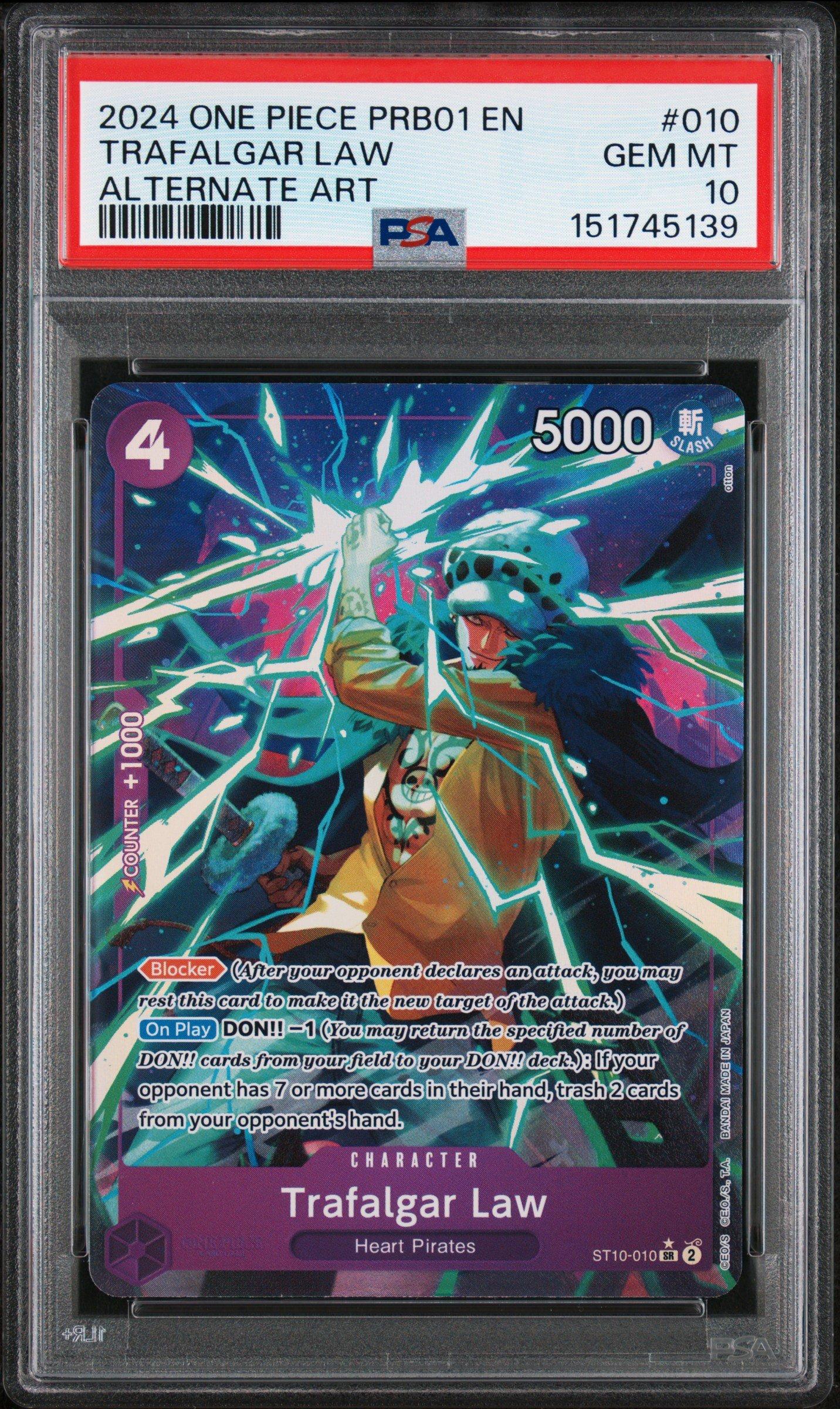 2024 One Piece Prb01-premium Booster -one Piece Card The Best- 010