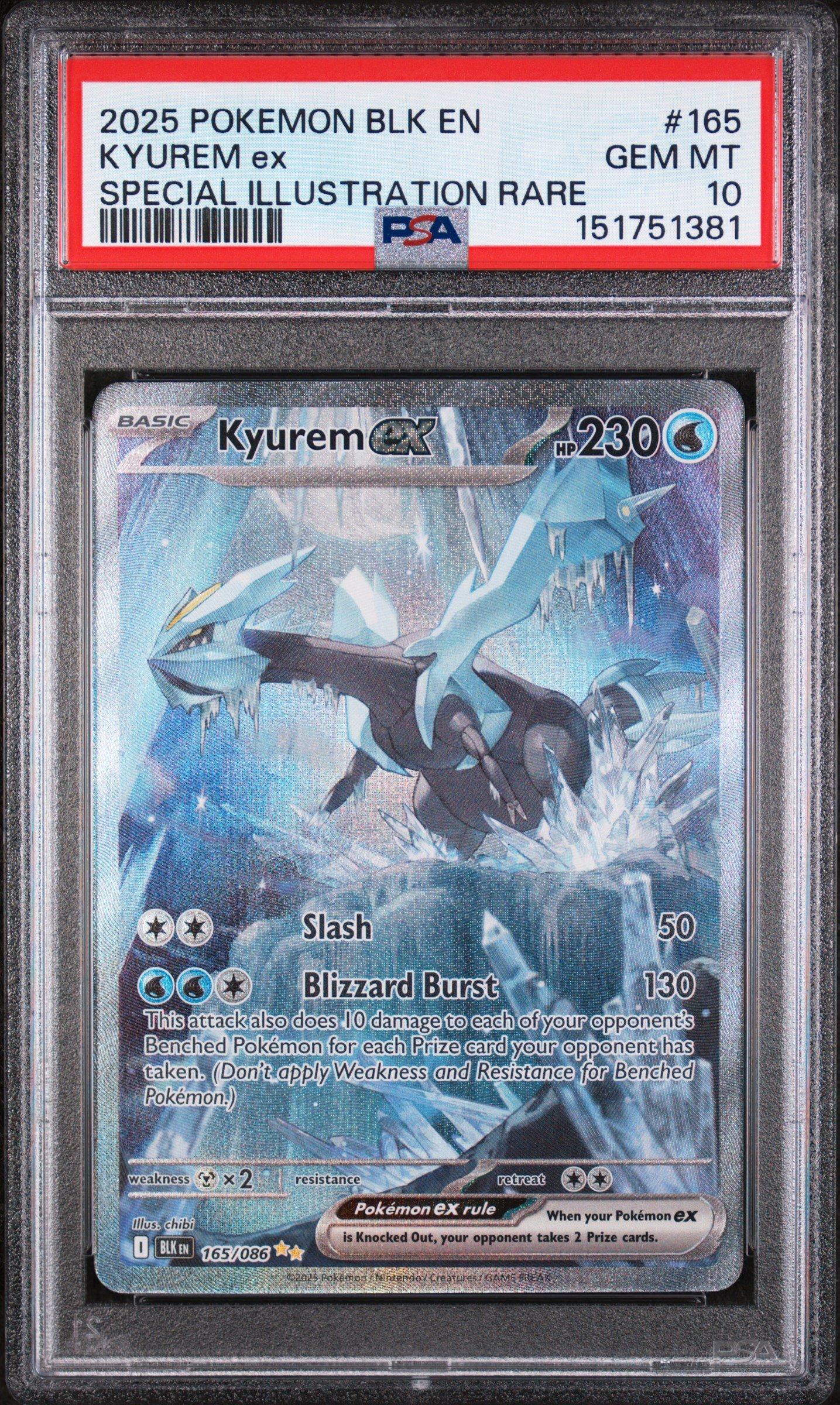 2025 Pokemon Blk En-black Bolt 165 Kyurem Ex Special Illustration