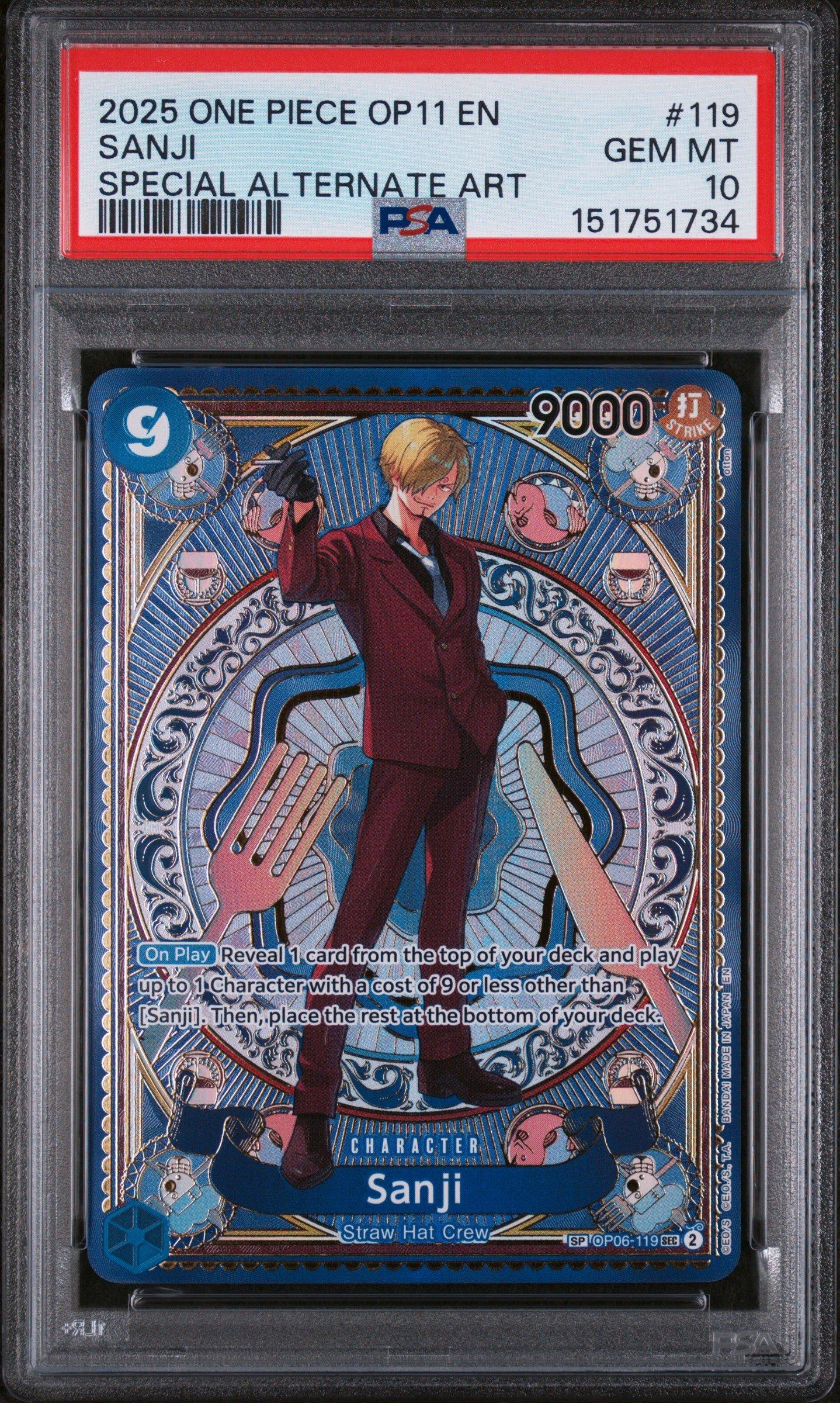 2025 One Piece Op11-a Fist Of Divine Speed 119 Sanji Special