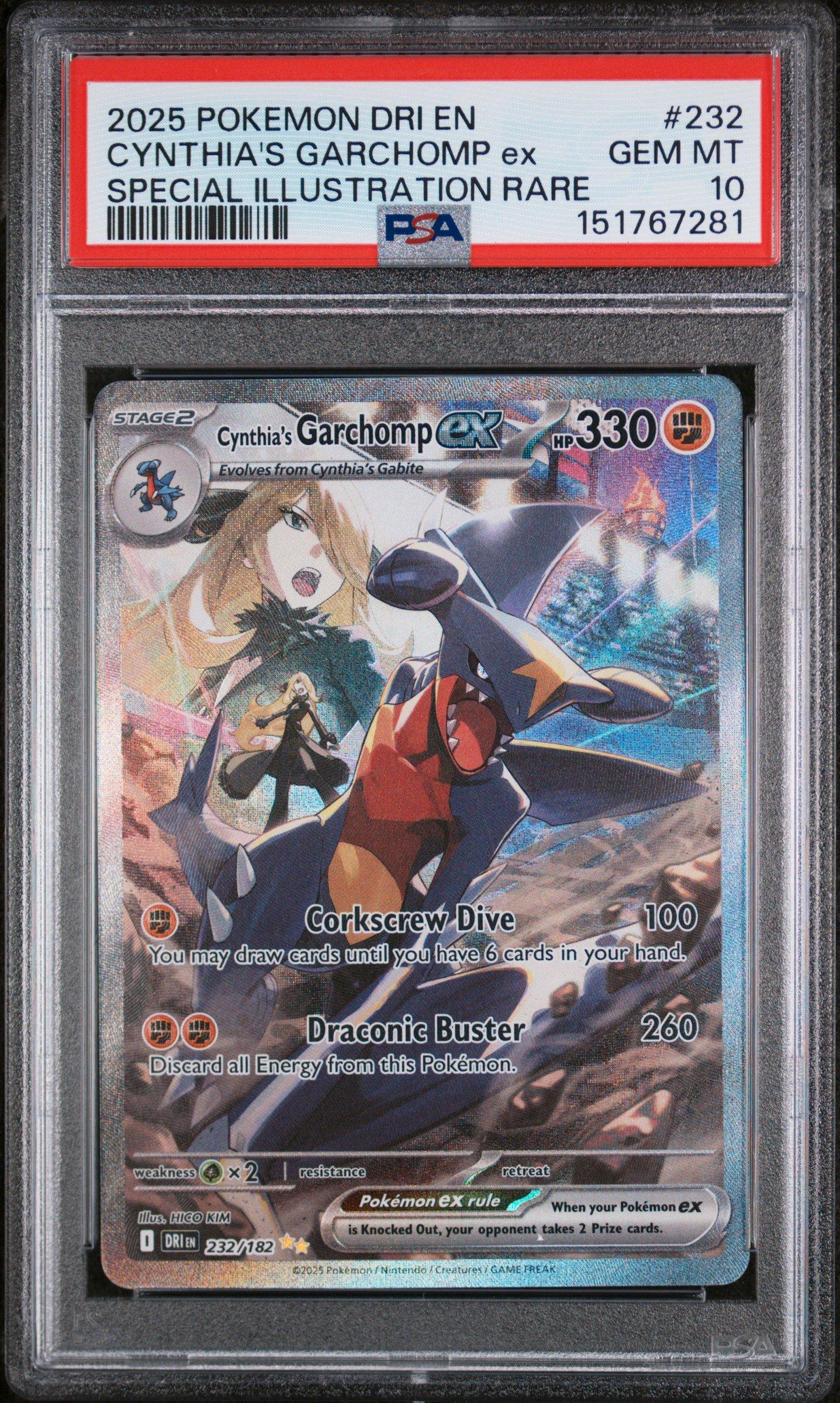 2025 Pokemon Dri En-destined Rivals 232 Cynthia's Garchomp Ex