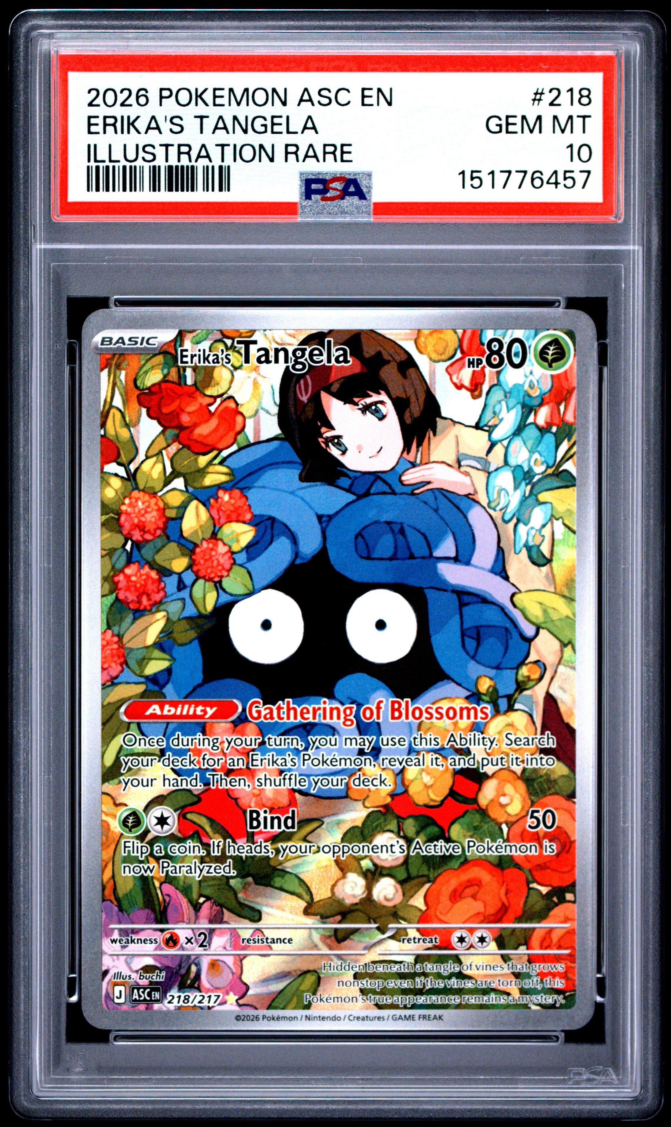 Erika's Tangela 218 PSA 10