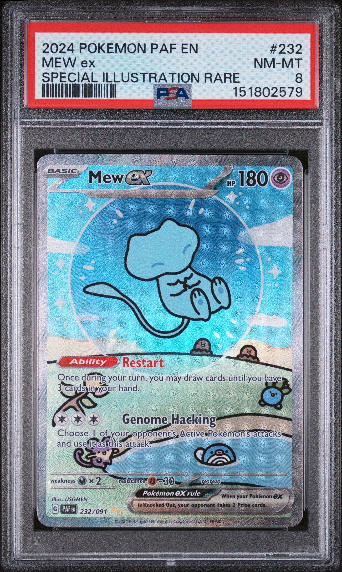 2024 ポケモンカード Mew ex #232 PSA10 2024 Pokemon Paf En-paldean Fates 232 Mew Ex Special Illustration