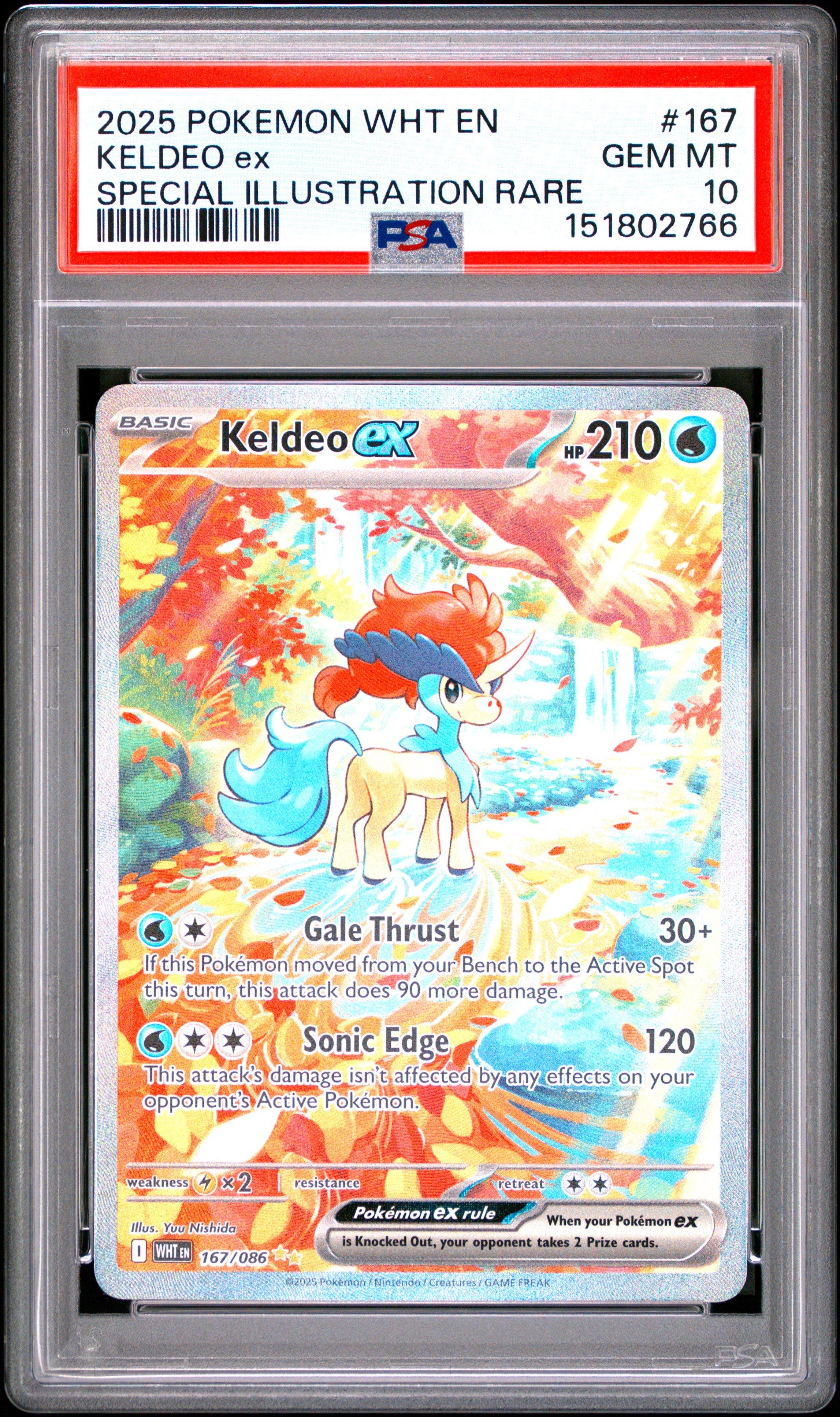 2025 Pokemon Wht En-white Flare 167 Keldeo Ex Special Illustration