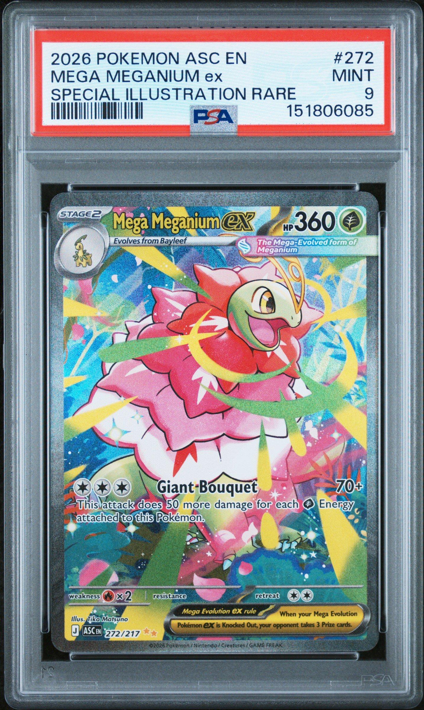2026 Pokemon Asc En-ascended Heroes 272 Mega Meganium Ex Special