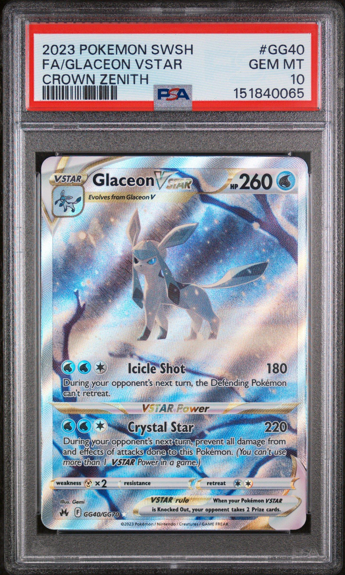 2023 Pokemon Sword And Shield Crown Zenith Gg40 Full Art/glaceon