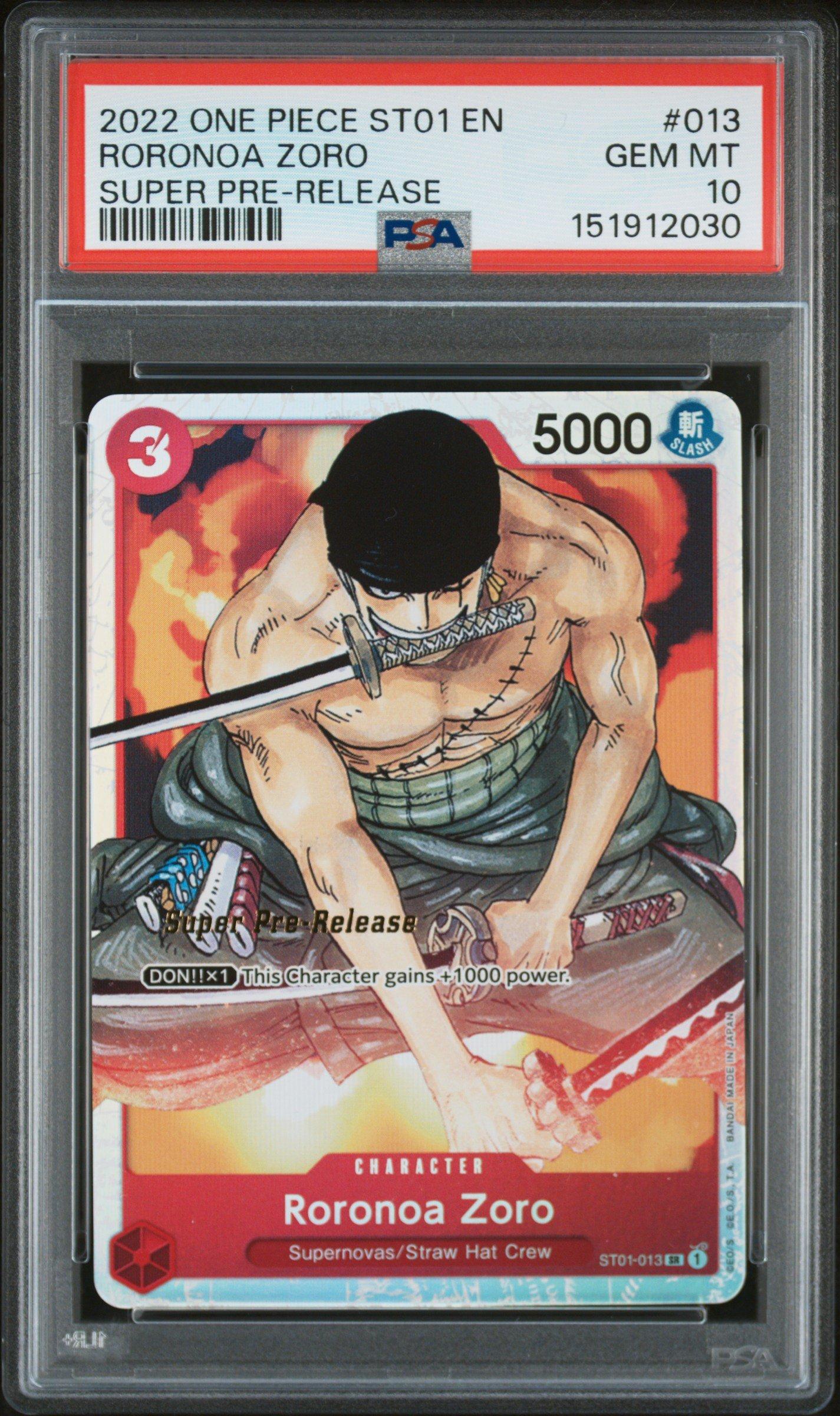 2022 One Piece Starter Deck St01-straw Hat Crew 013 Roronoa Zoro