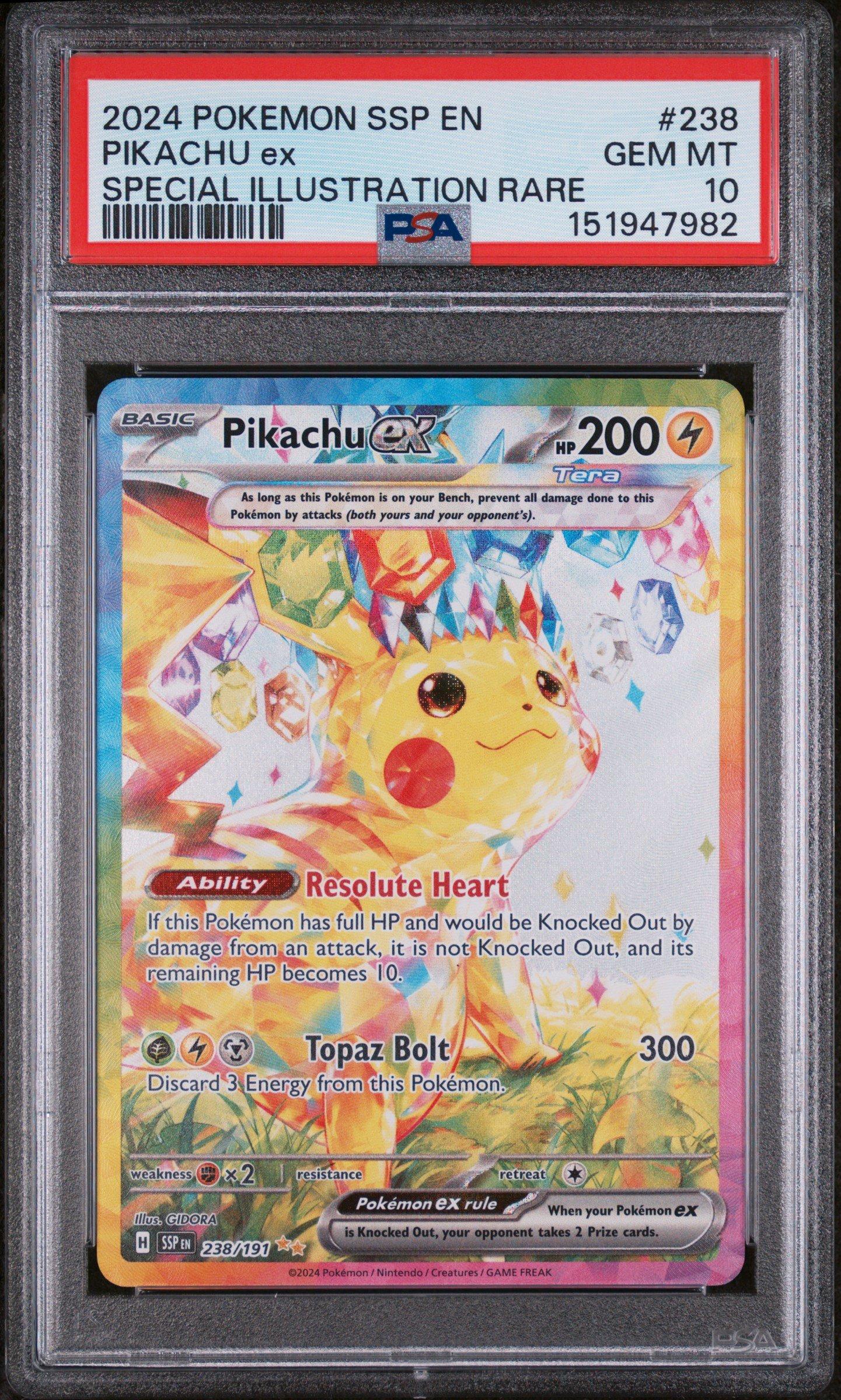 2024 Pokemon Ssp En-surging Sparks 238 Pikachu Ex Special