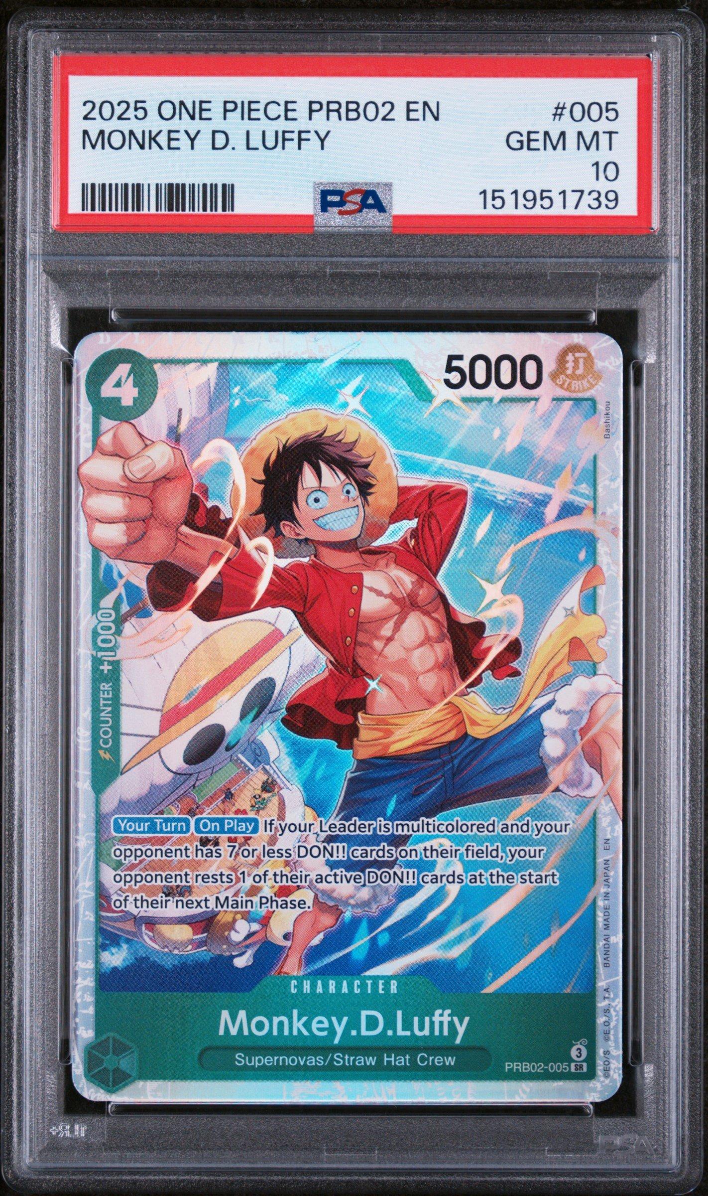 2025 One Piece Prb02-premium Booster -one Piece Card The Best- Vol