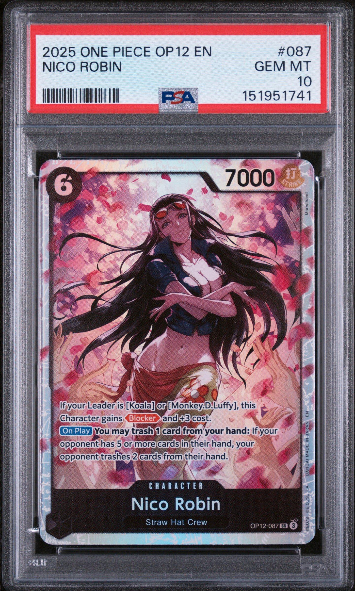 ニコ・ロビン 2025 OP12-087 JP アルタネートアート PSA10 ニコ・ロビン 2025 OP12-087 JP アルタネートアート PSA10 - メルカリ