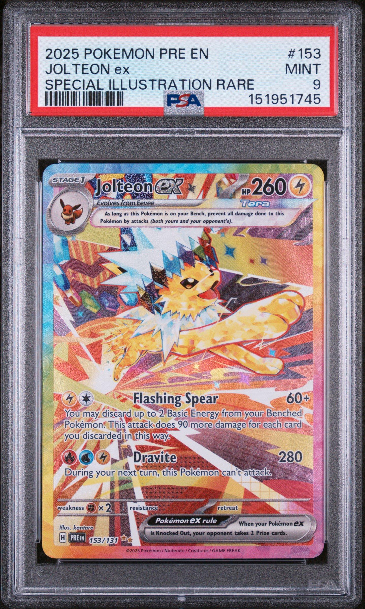 2025 Pokemon Pre En-prismatic Evolutions 153 Jolteon Ex Special