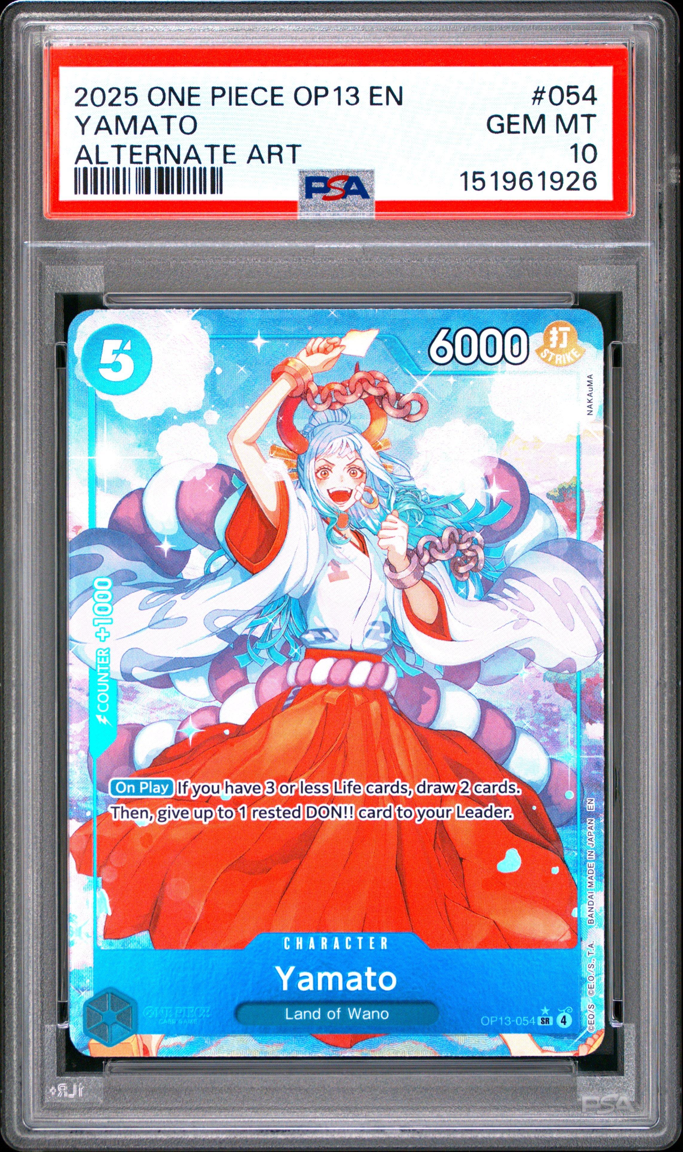 2025 One Piece Op13-carrying On His Will 054 Yamato Alternate Art