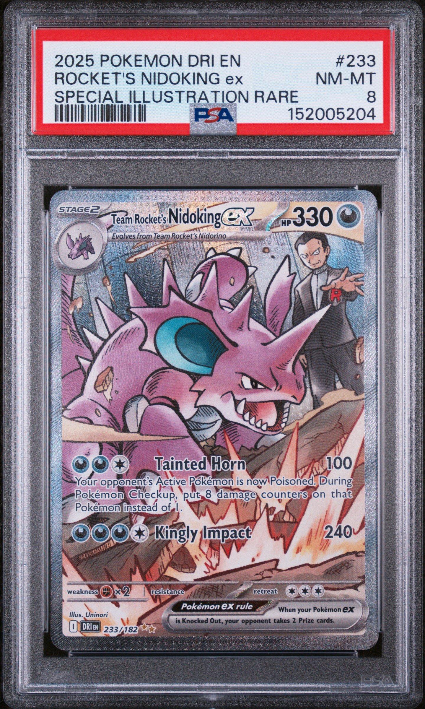 2025 Pokemon Dri En-destined Rivals 233 Team Rocket's Nidoking Ex