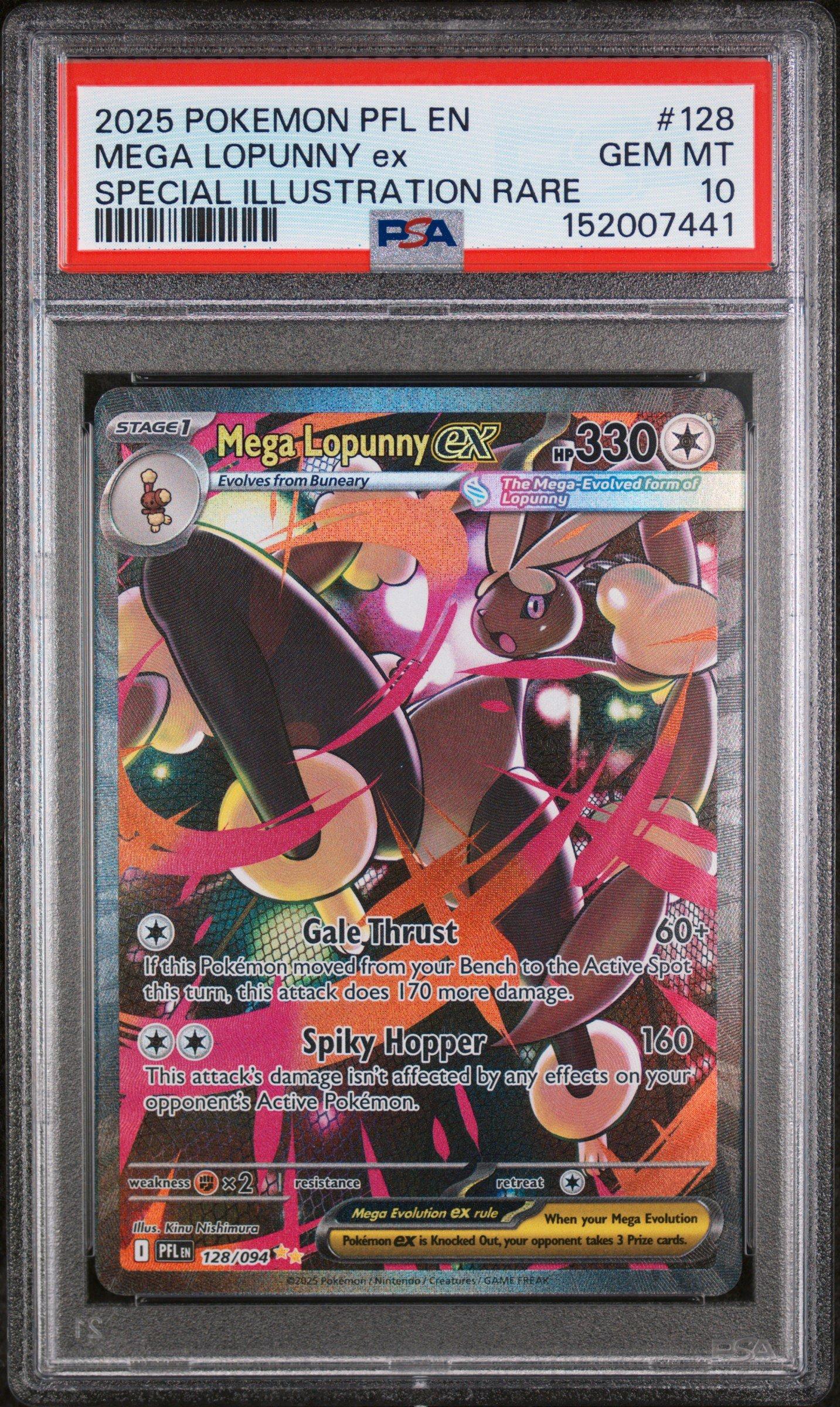 2025 Pokemon Pfl En-phantasmal Flames 128 Mega Lopunny Ex Special