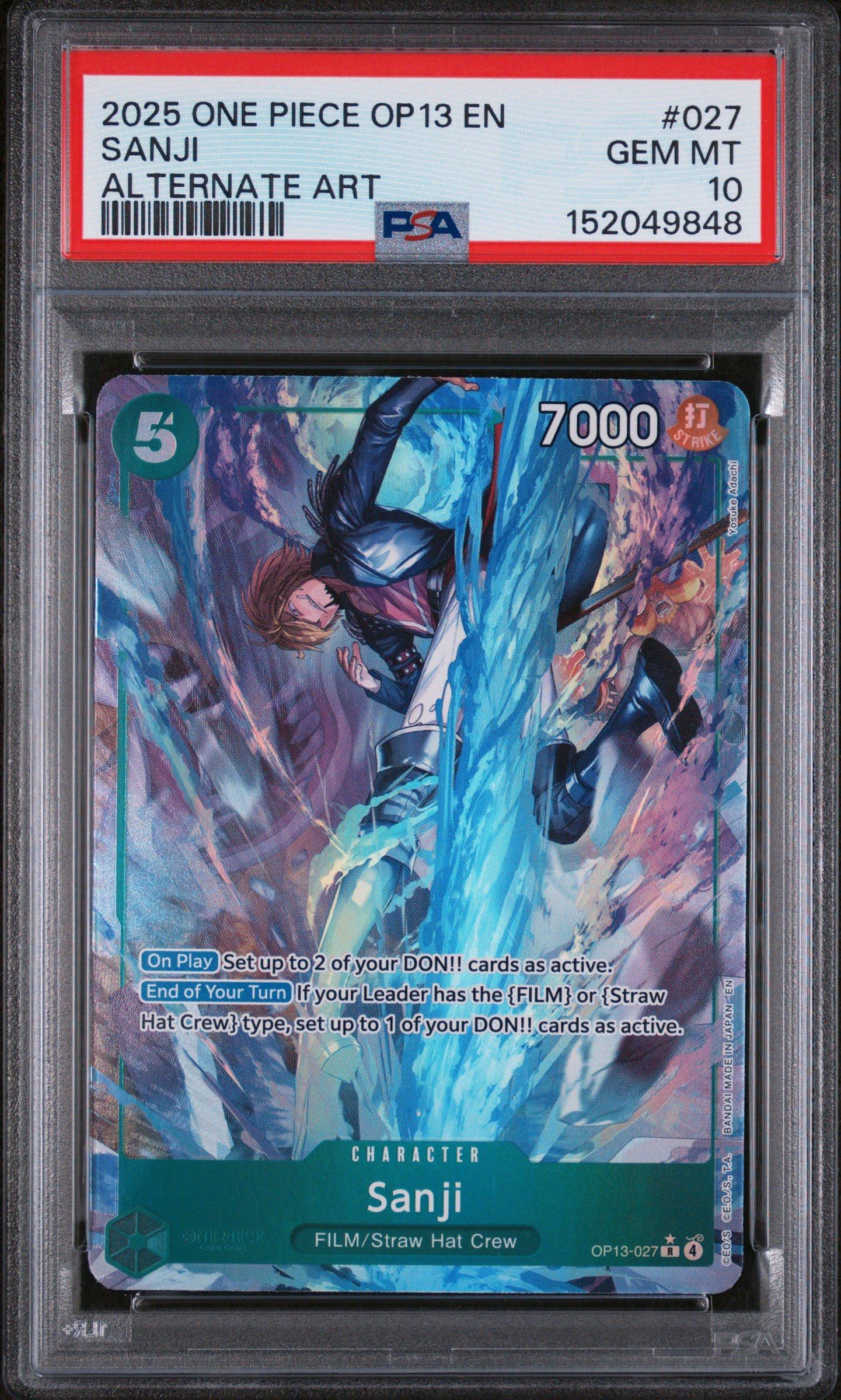 2025 One Piece Op13-carrying On His Will 027 Sanji Alternate Art