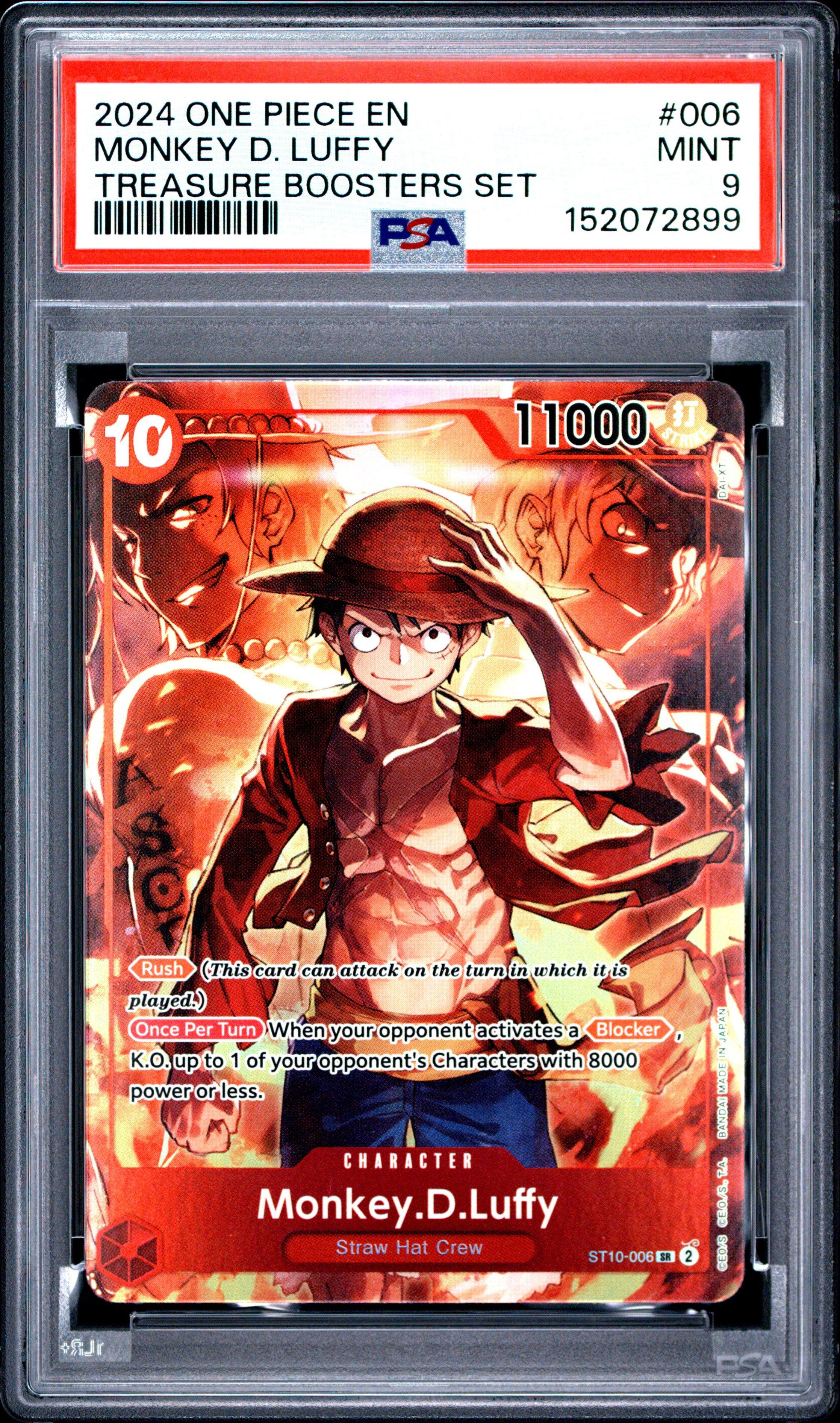 2024 One Piece Promos 006 Monkey D. Luffy Treasure Boosters Set
