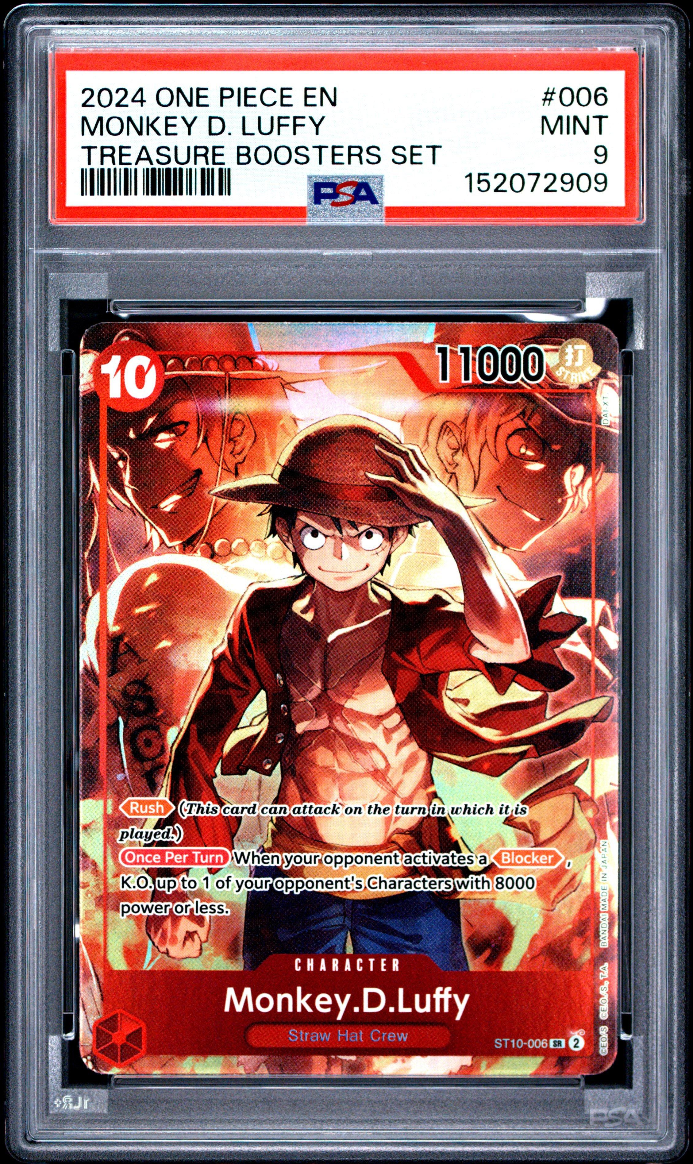 2024 One Piece Promos 006 Monkey D. Luffy Treasure Boosters Set