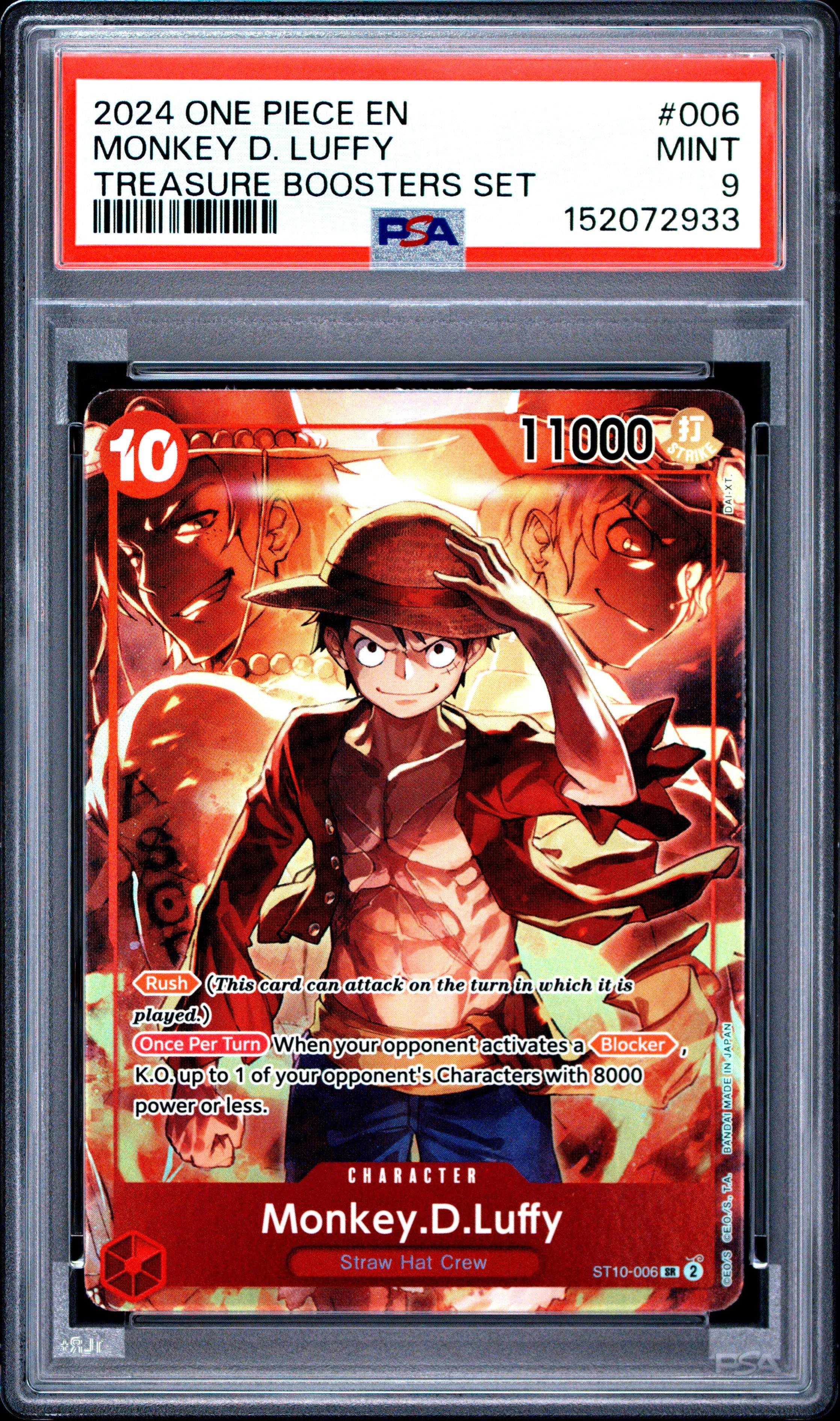 2024 One Piece Promos 006 Monkey D. Luffy Treasure Boosters Set