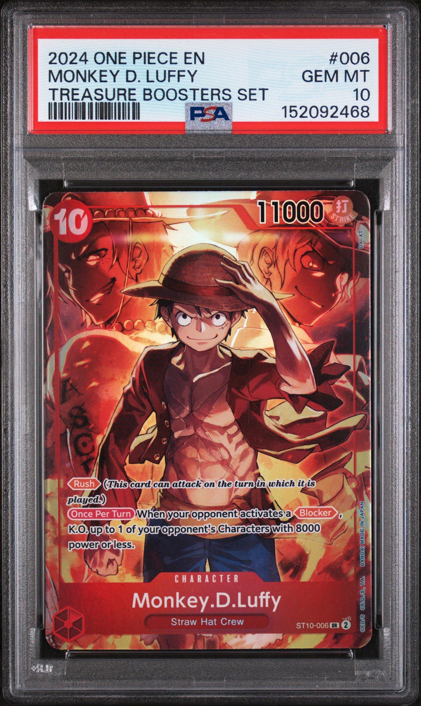2024 One Piece Promos 006 Monkey D. Luffy Treasure Boosters Set