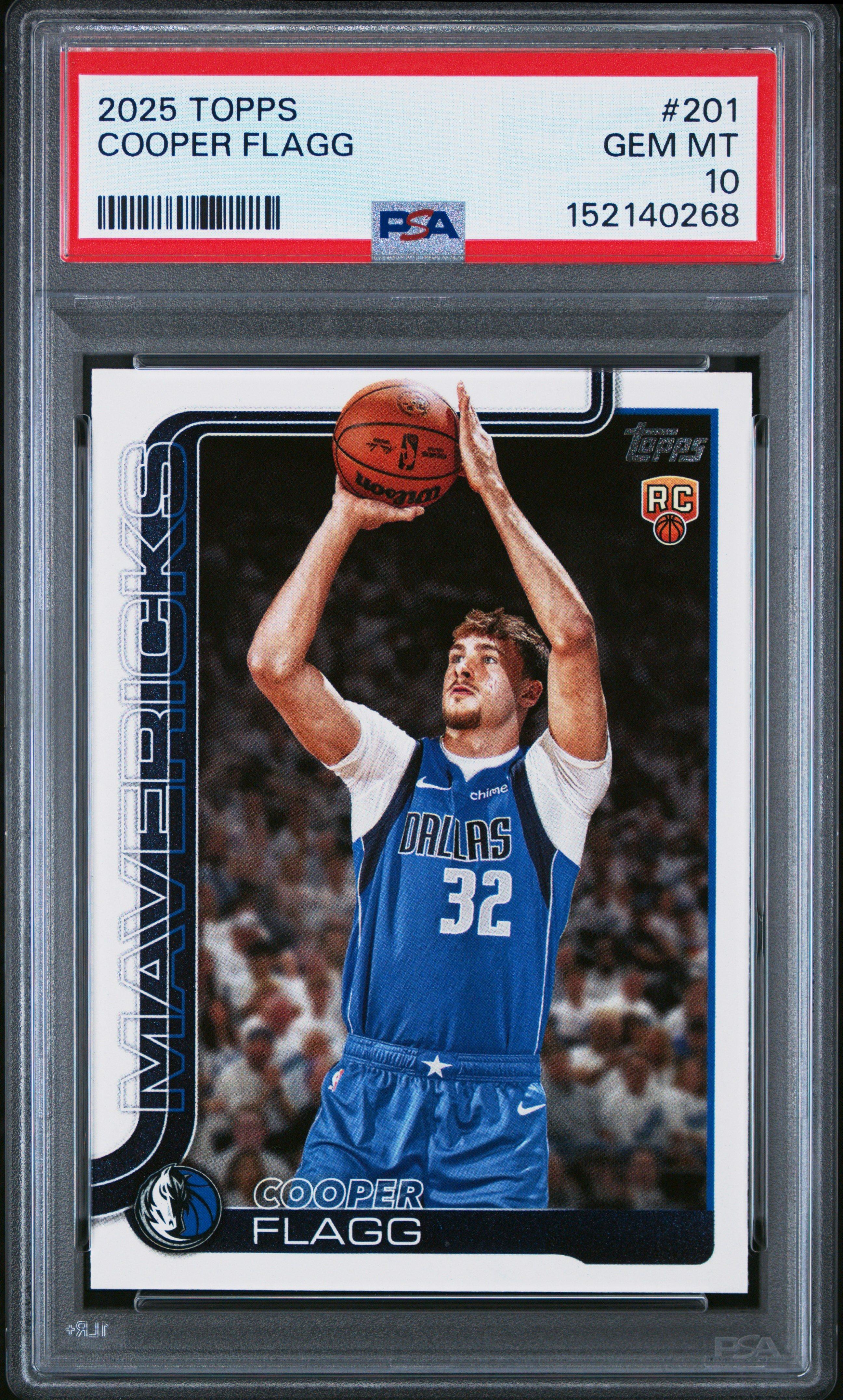 2025 Topps 201 Cooper Flagg PSA 10 Graded Card | GameStop