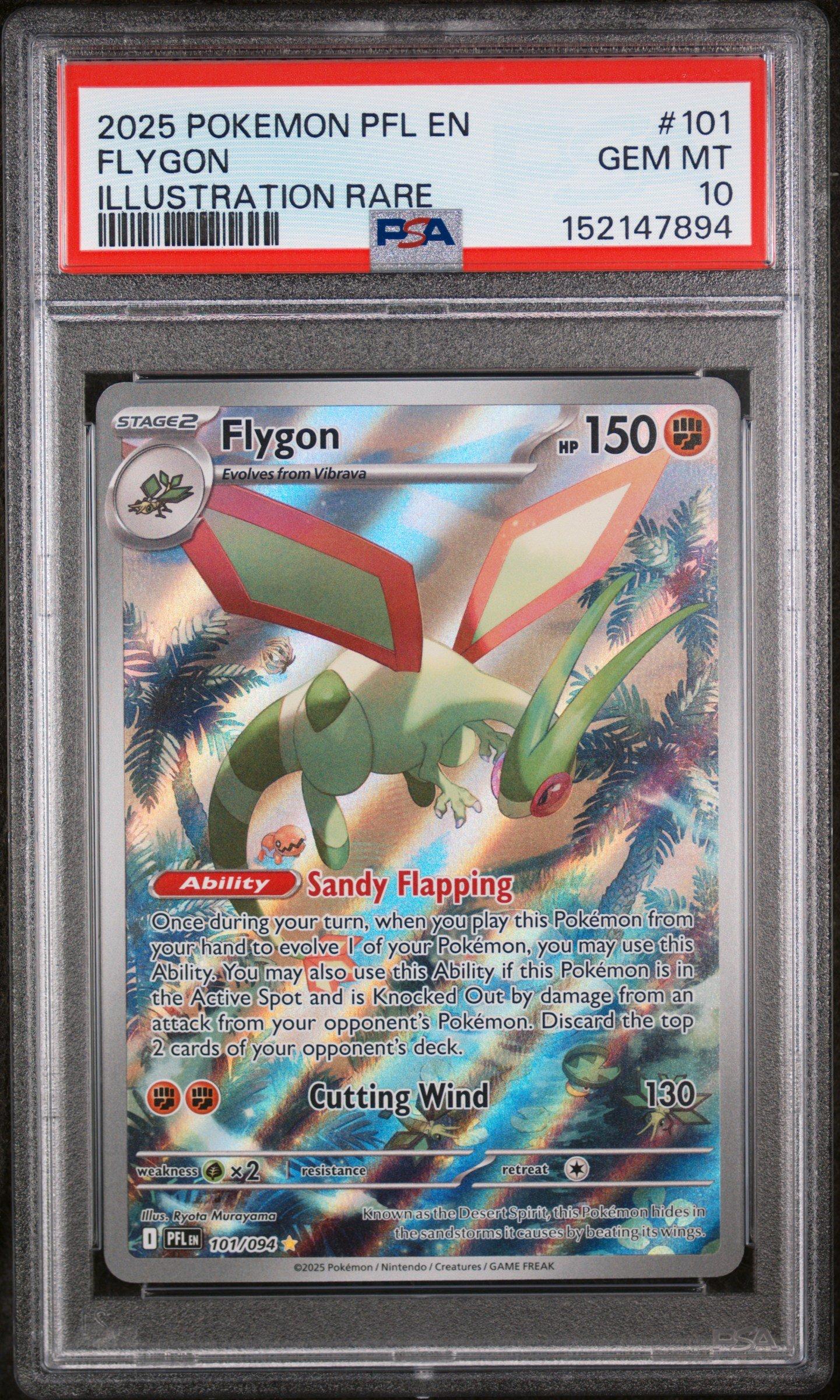 2025 Pokemon Pfl En-phantasmal Flames 101 Flygon Illustration Rare