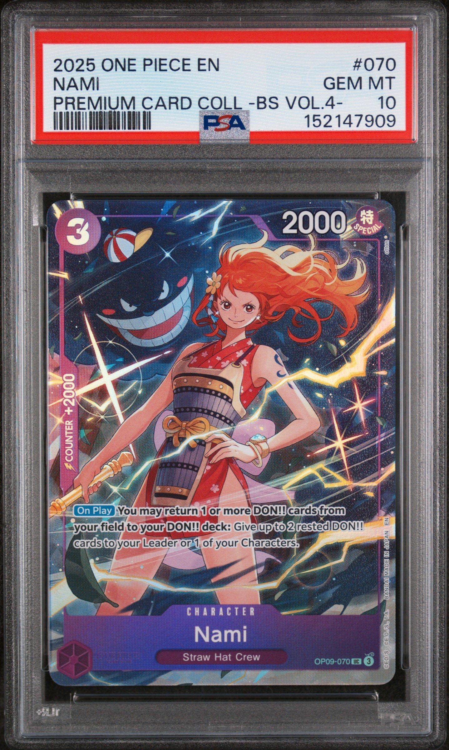 PSA10 PREMIUM CARD COLLECTION NAMI ナミ PSA 10 Nami 25th Anniversary Premium Card Collection OnePiece