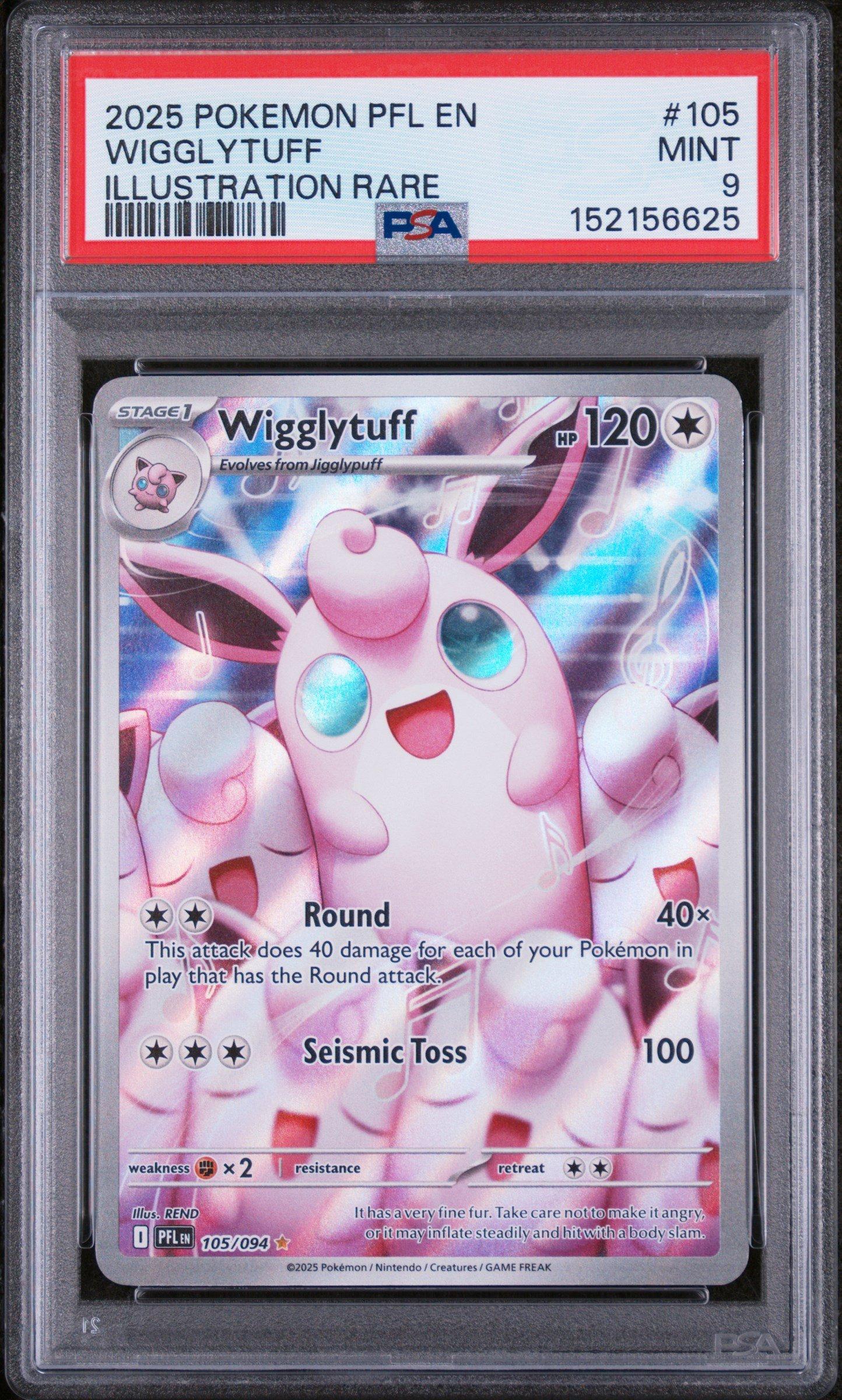 shiny wigglytuff pokemon card PSA 10 GEM MINT JAPANESE 2023 252/190 TREASURE S SV4a Weakness / Resistance / Retreat Cost Wigglytuff 084/193 - Paldea Evolved