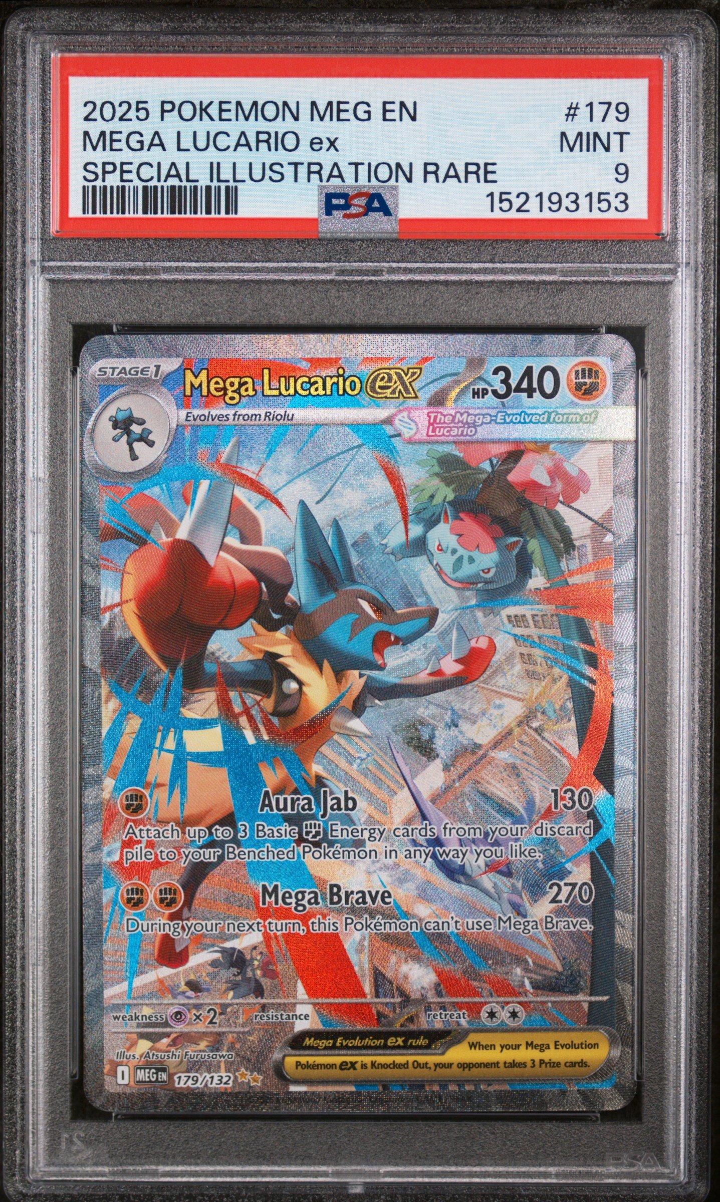 2025 Pokemon Meg En-mega Evolution 179 Mega Lucario Ex Special