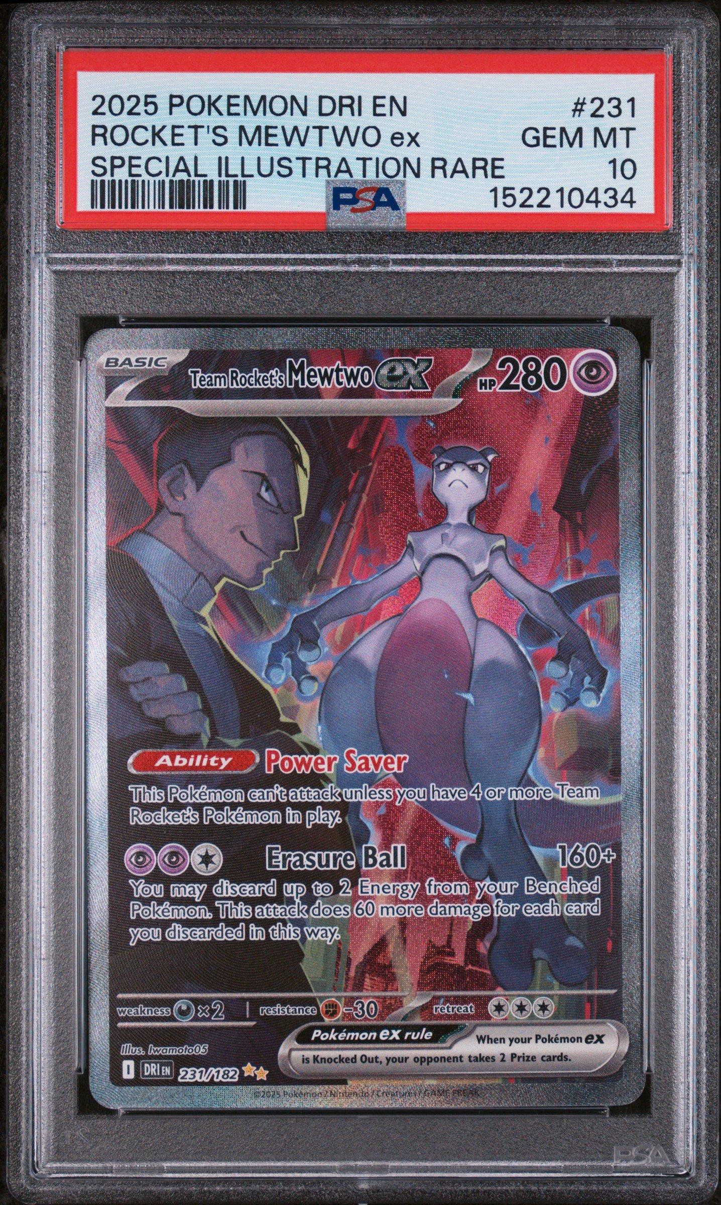 2025 Pokemon Dri En-destined Rivals 231 Team Rocket's Mewtwo Ex