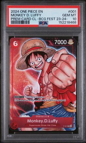 PSA10　ワンピース　FEST23-24 Edition　モンキー・D・ルフィ 2024 One Piece Premium Card Collection -bandai Card Games Fest 23