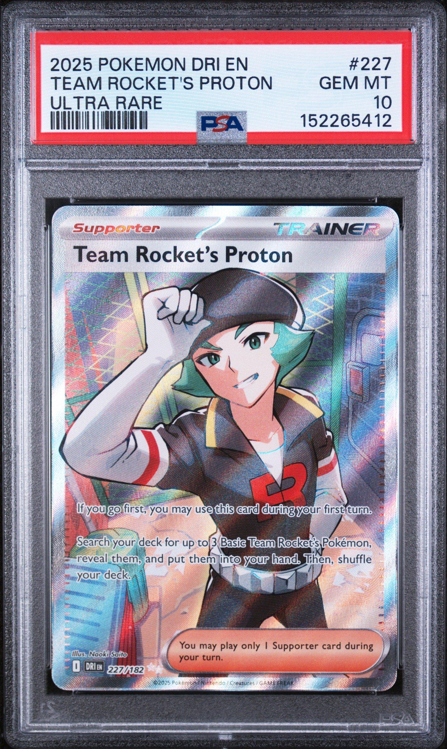 2025 Pokemon Dri En-destined Rivals 227 Team Rocket's Proton Ultra