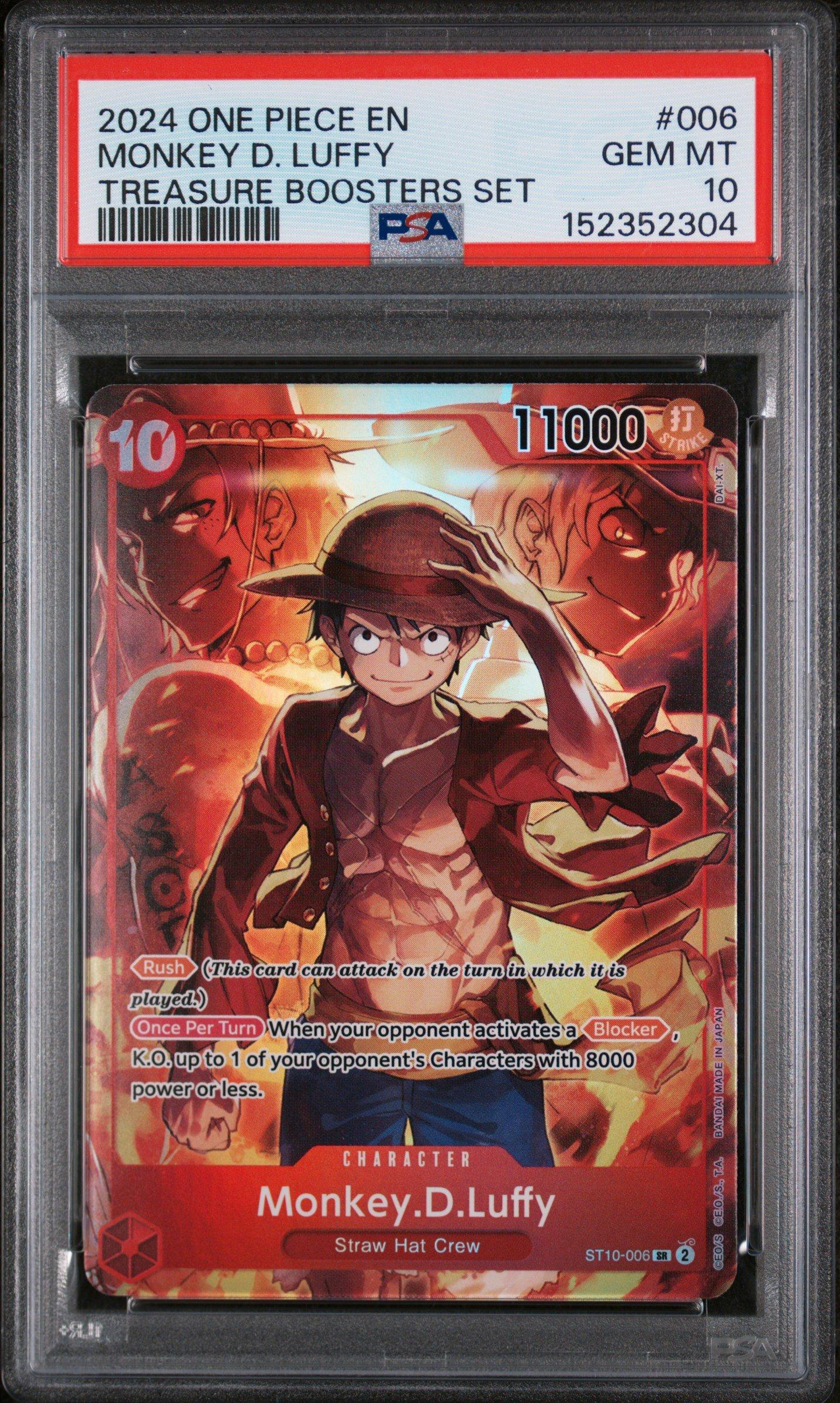 2024 One Piece Promos 006 Monkey D. Luffy Treasure Boosters Set