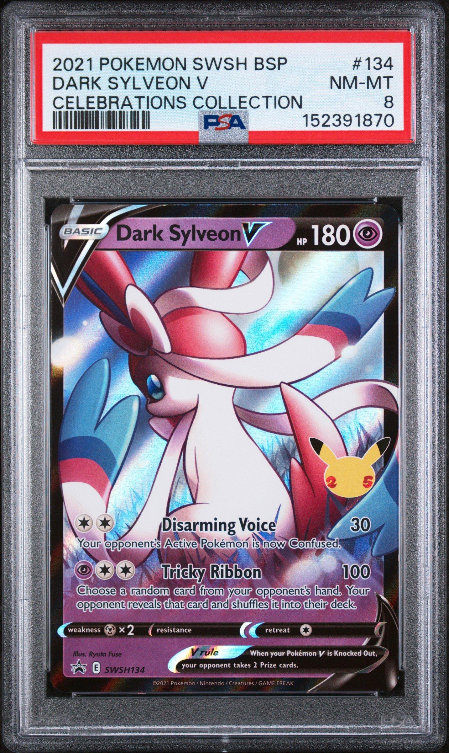 2021 Pokemon Swsh Black Star Promo 134 Dark Sylveon V Celebrations