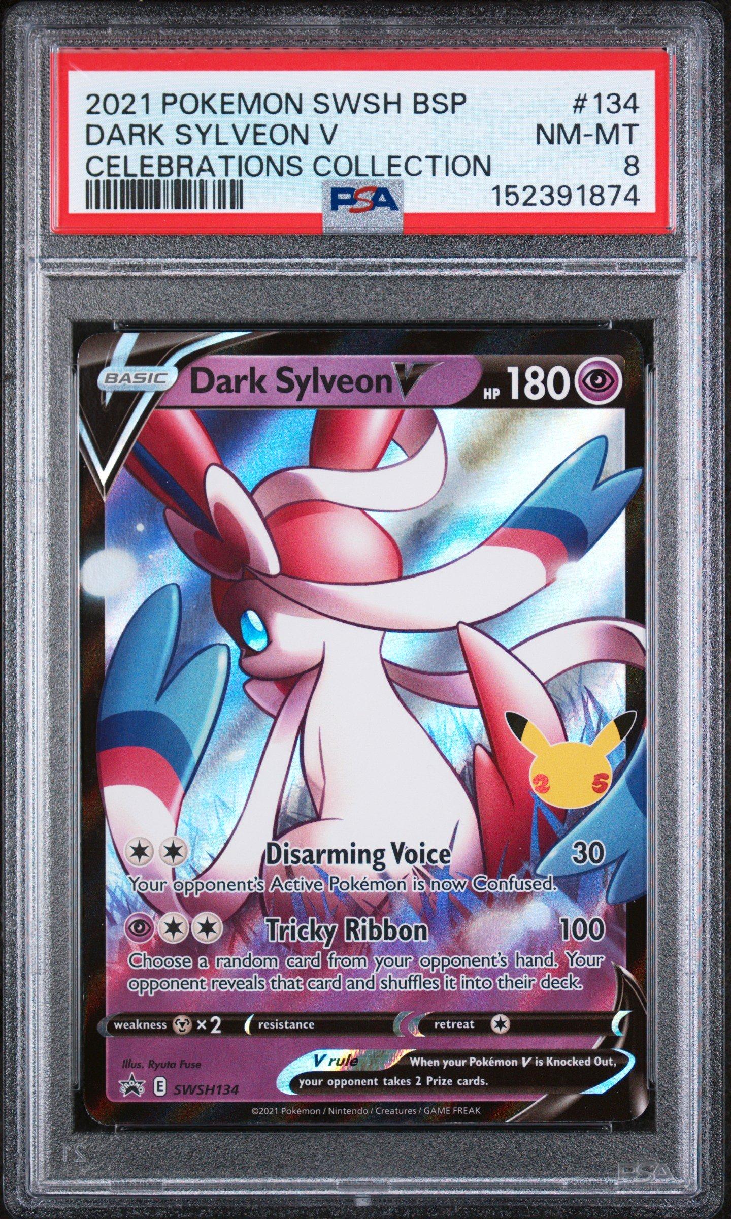 2021 Pokemon Swsh Black Star Promo 134 Dark Sylveon V Celebrations