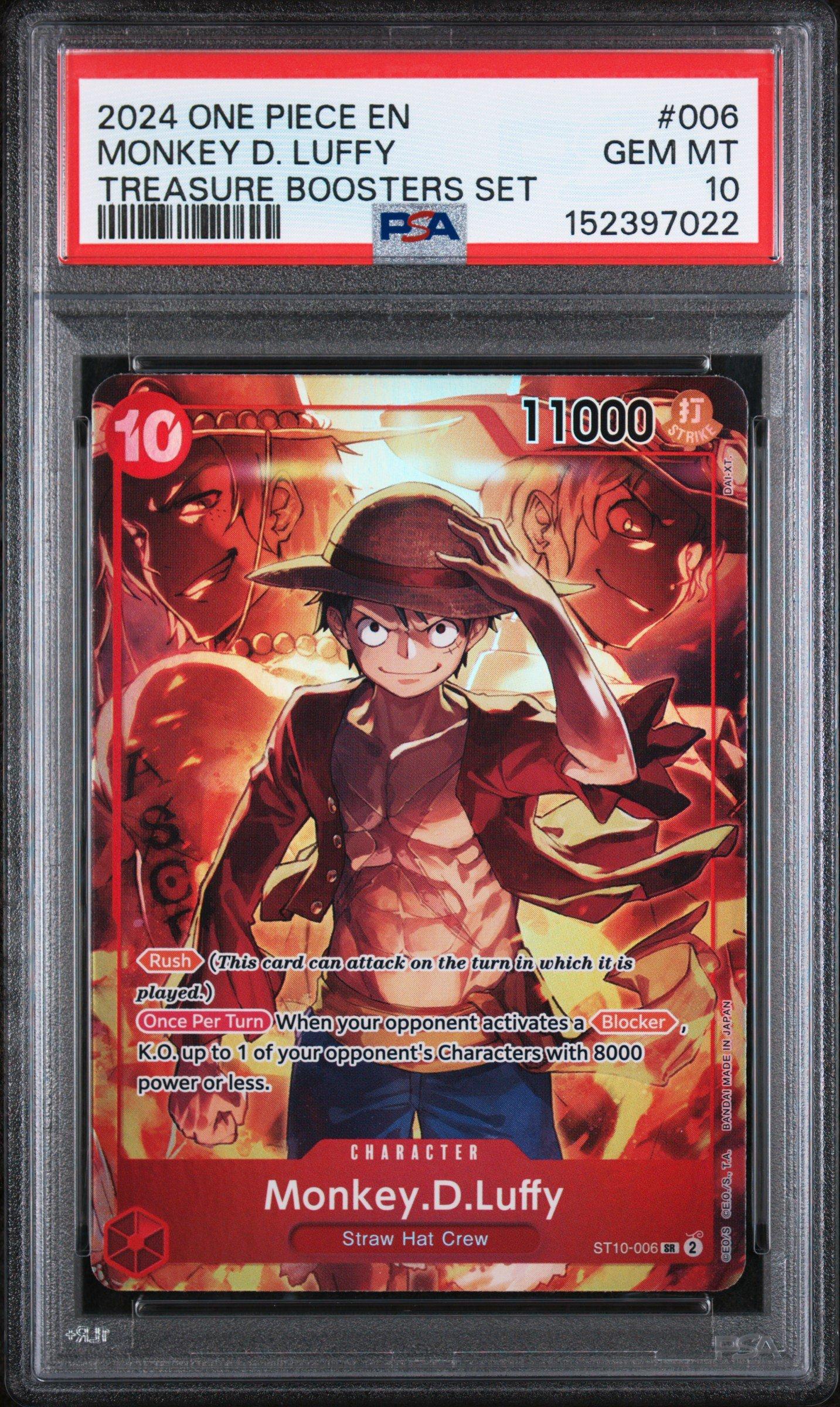 2024 One Piece Promos 006 Monkey D. Luffy Treasure Boosters Set