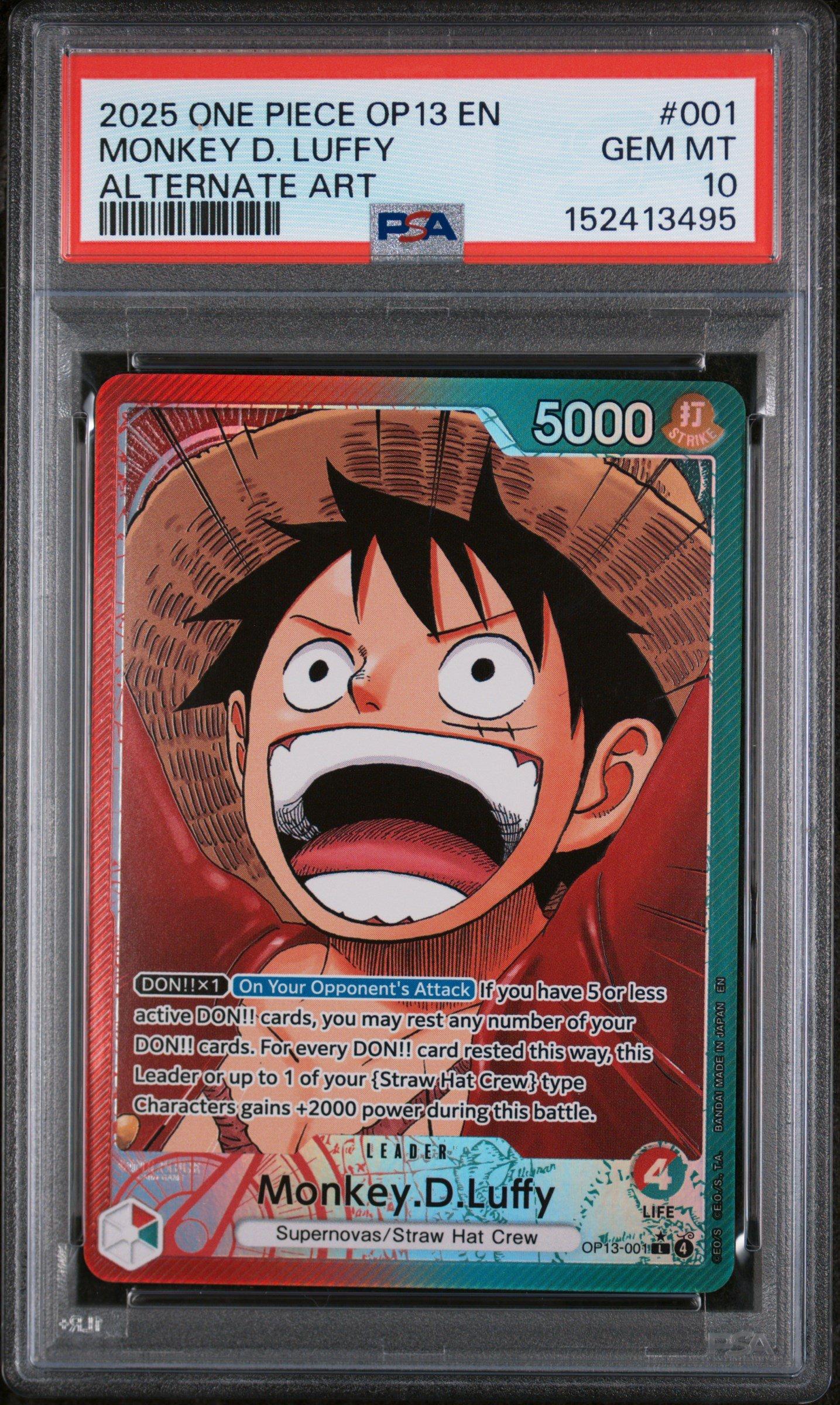 2025 One Piece Op13-carrying On His Will 001 Monkey D. Luffy