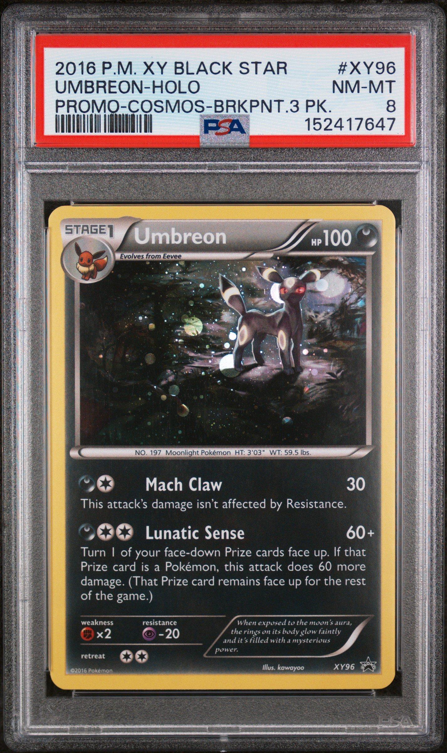 2016 Pokemon Xy Black Star Promo Xy96 Umbreon-holo Cosmos