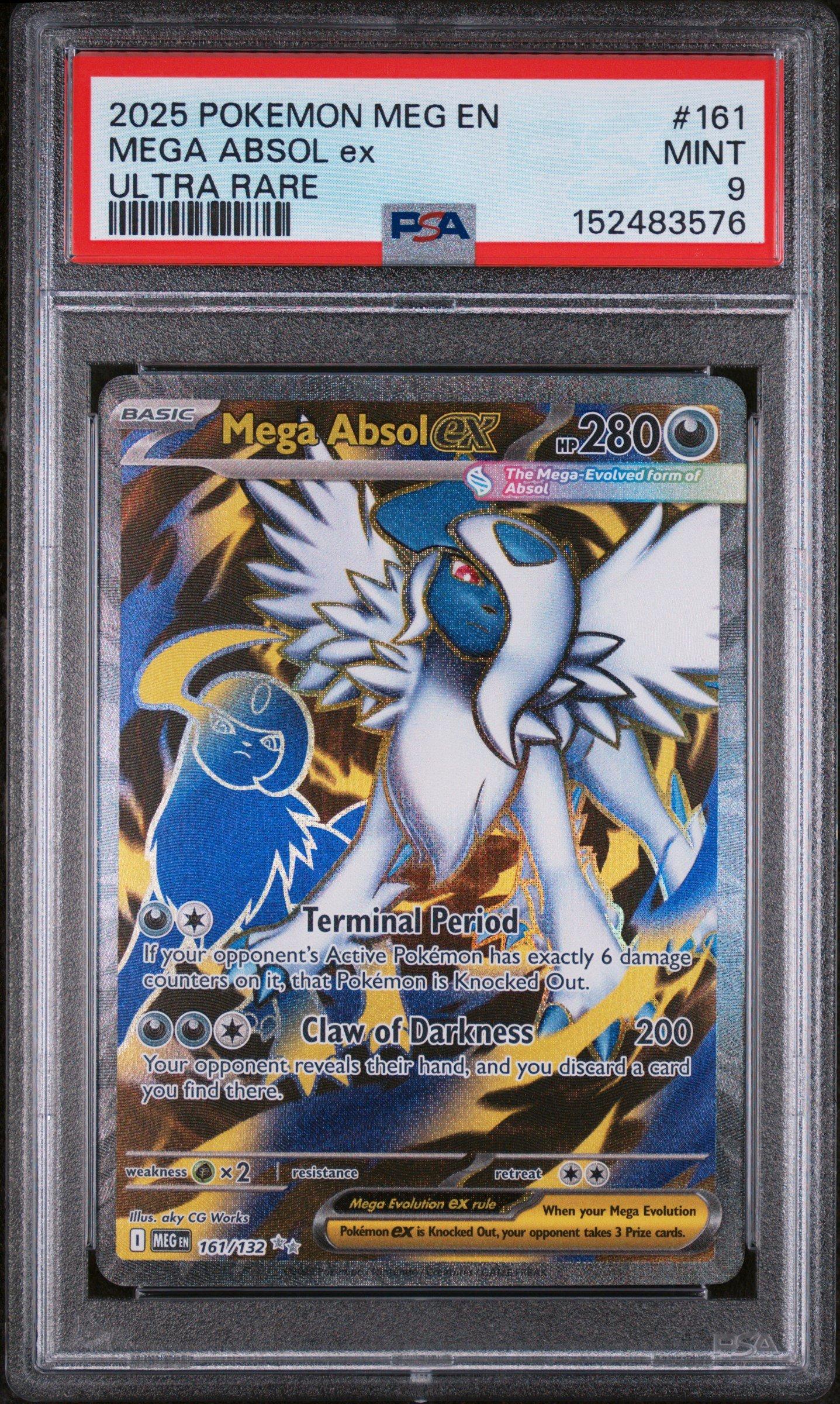 2025 Pokemon Meg En-mega Evolution 161 Mega Absol Ex Ultra Rare