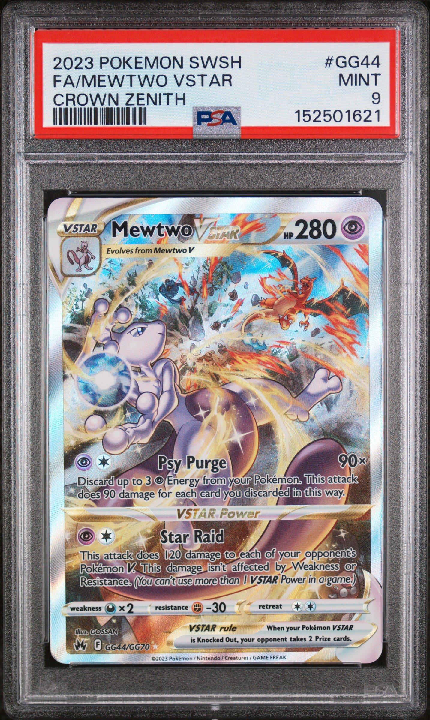 2023 Pokemon Sword And Shield Crown Zenith Gg44 Full Art/mewtwo