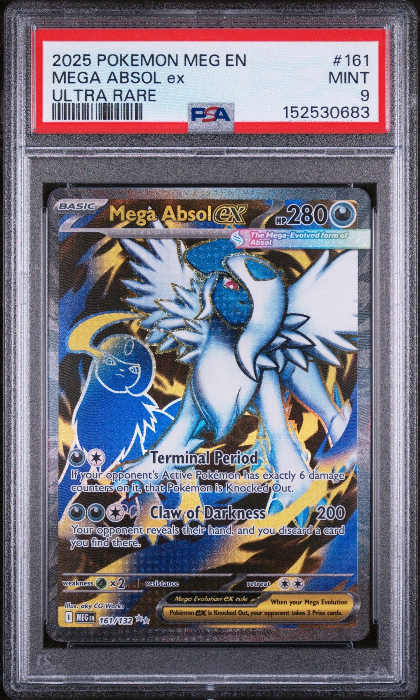 2025 ポケモン メガアブソルEX PSA 10 2025 Pokemon Meg En-mega Evolution 161 Mega Absol Ex Ultra Rare