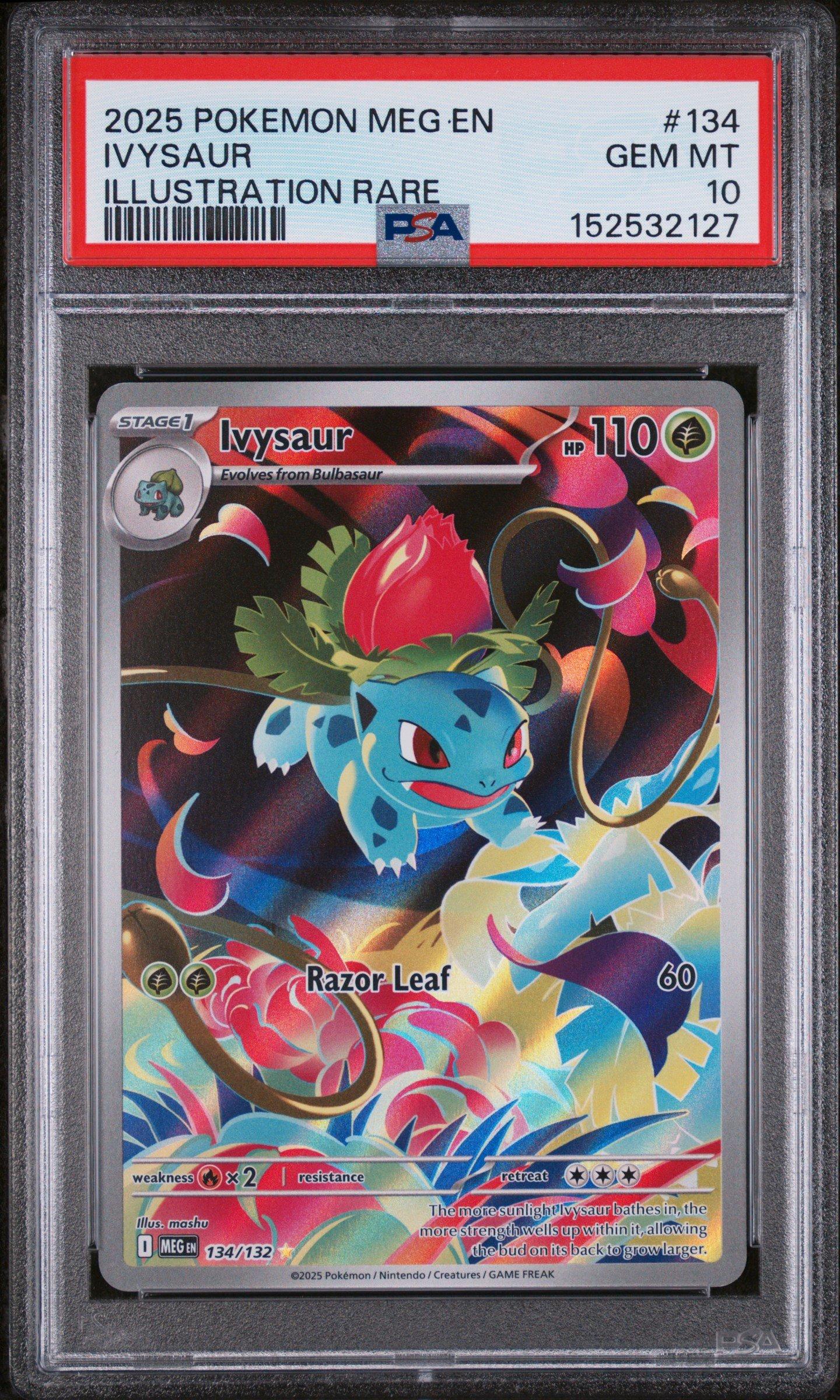 2025 Pokemon Meg En-mega Evolution 134 Ivysaur Illustration Rare