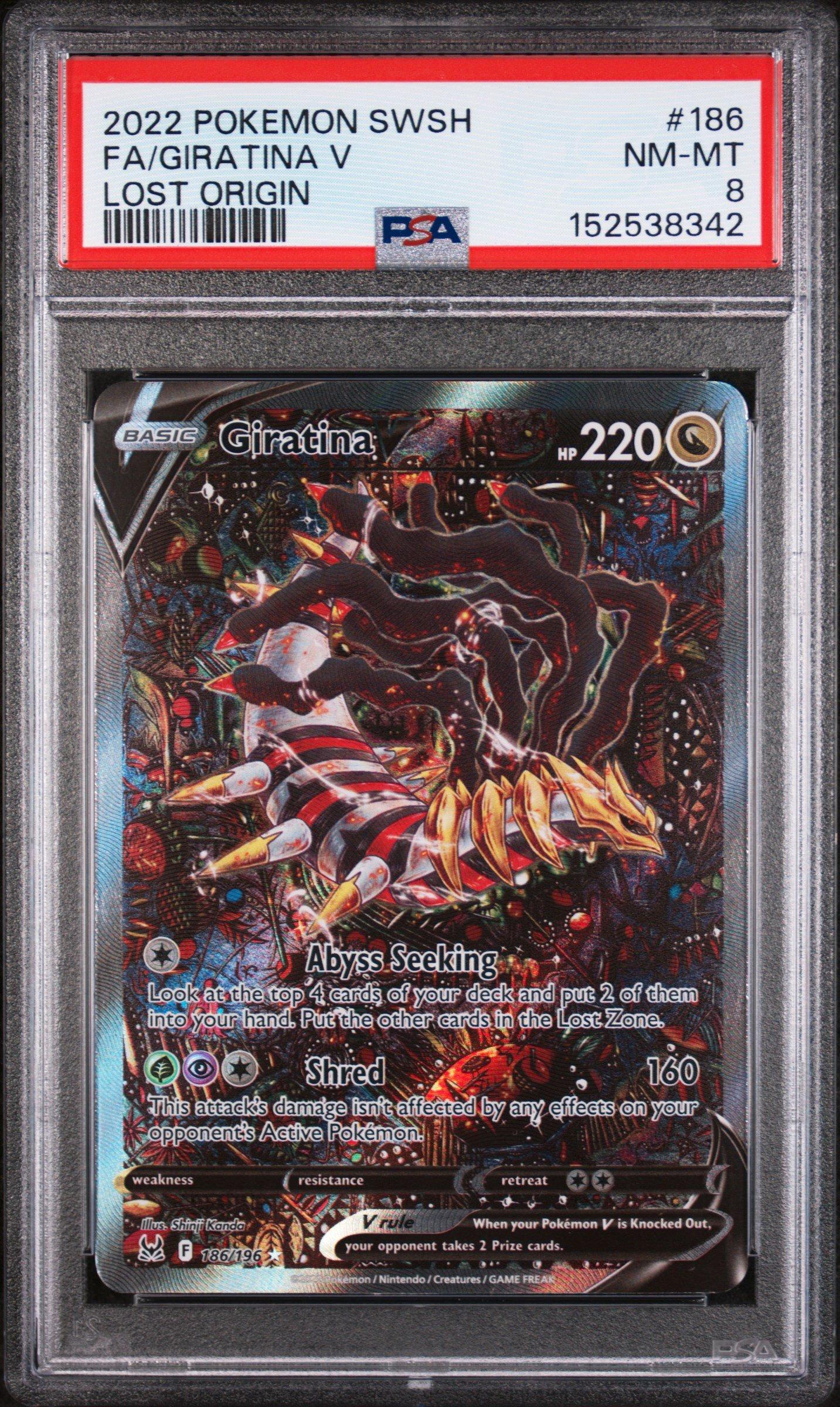 2022 Pokemon Sword & Shield Lost Origin 186 Full Art/giratina V