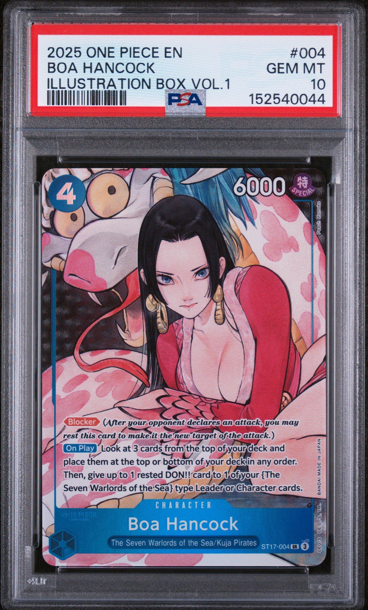 2025 One Piece Promos 004 Boa Hancock Illustration Box Vol.1 PSA