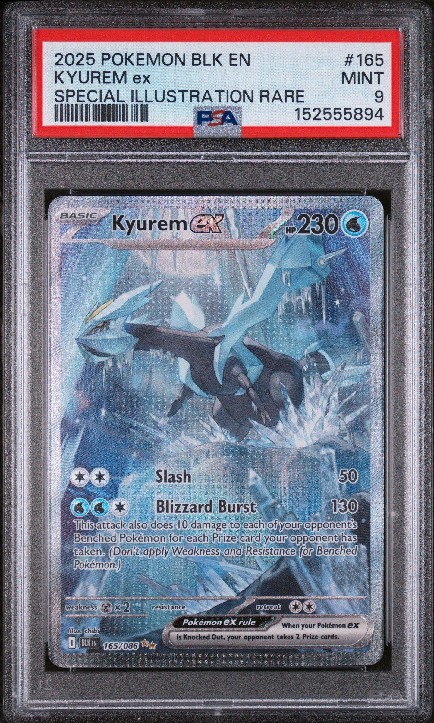 2025 Pokemon Blk En-black Bolt 165 Kyurem Ex Special Illustration