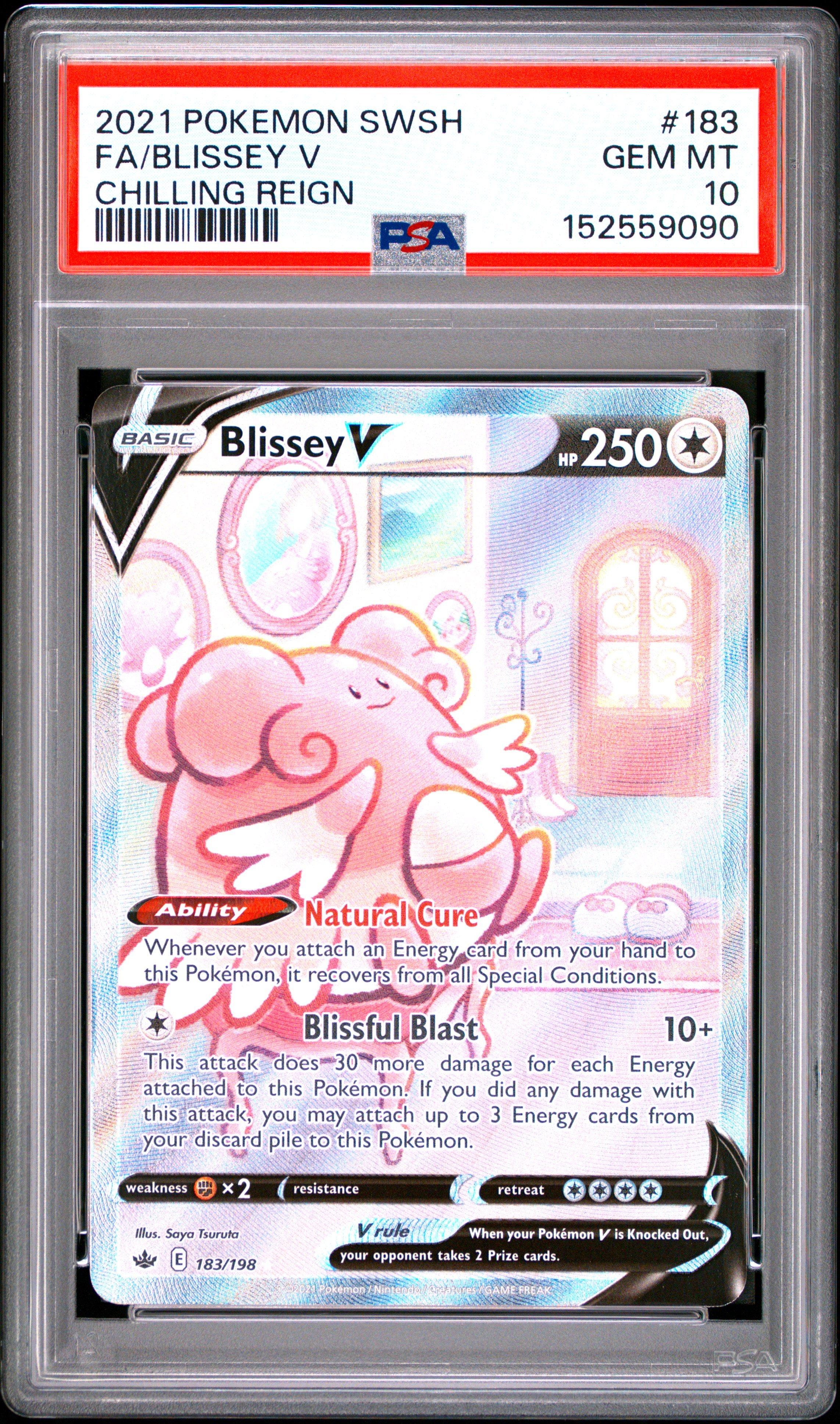 2021 Pokemon Sword & Shield Chilling Reign 183 Full Art/blissey V