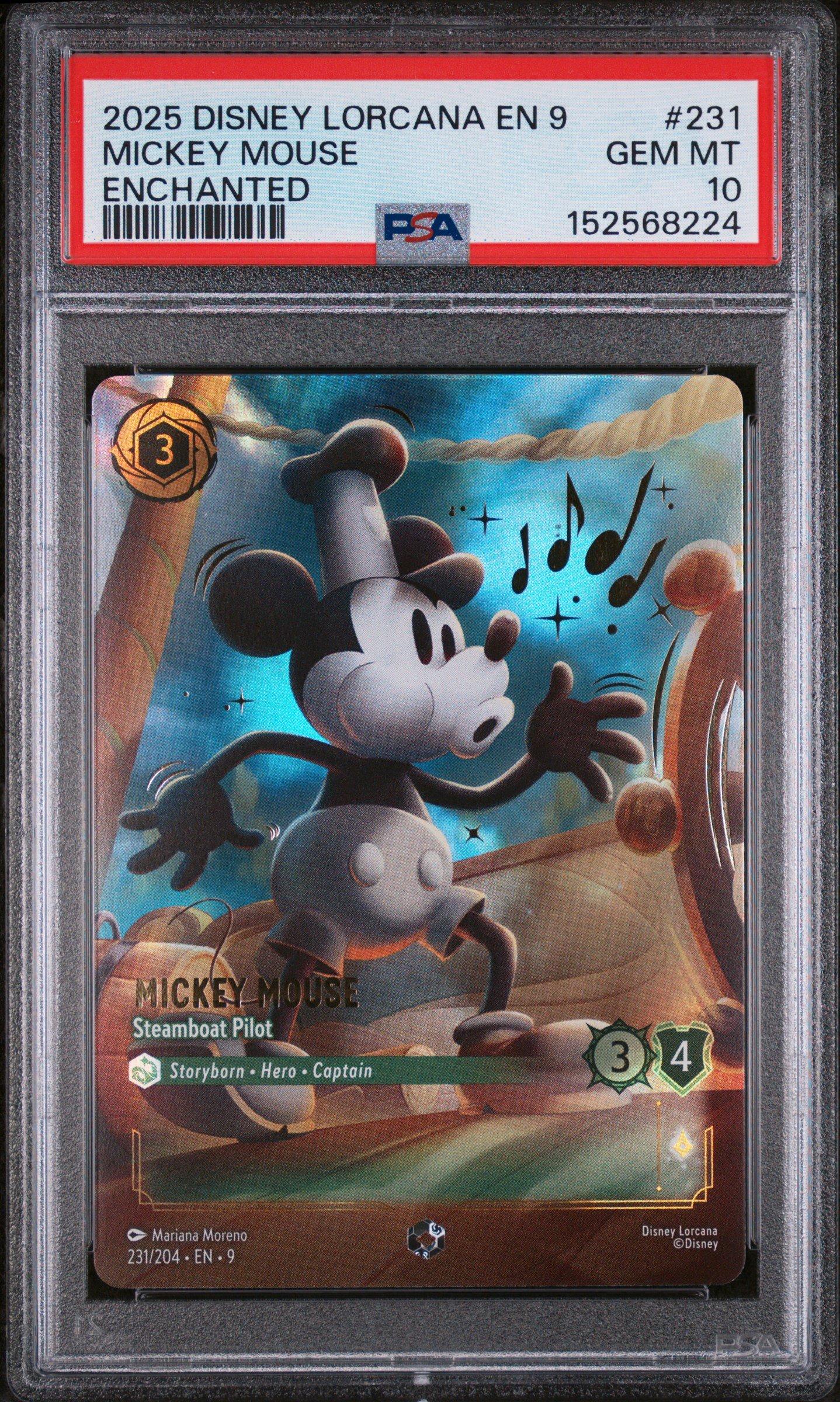 2025 Disney Lorcana En 9-fabled 231 Mickey Mouse - Steamboat Pilot
