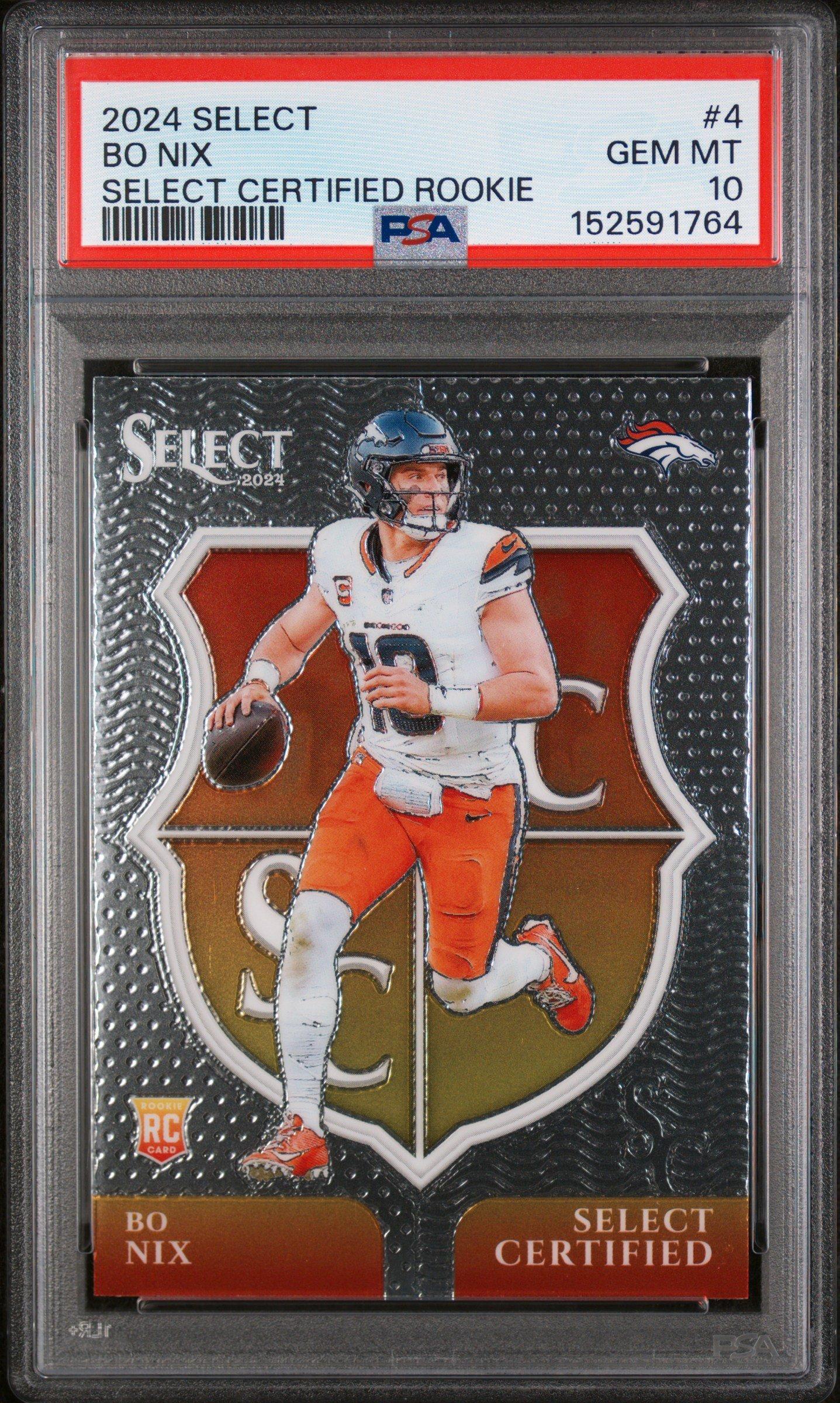 bo nix graded rookie card 2024 Panini Prizm #309 RC Football PSA 10 Gem Mint : Collectibles & Fine Art Singles orders will be confirmed by our team Bo Nix 2024 Mosaic Micro